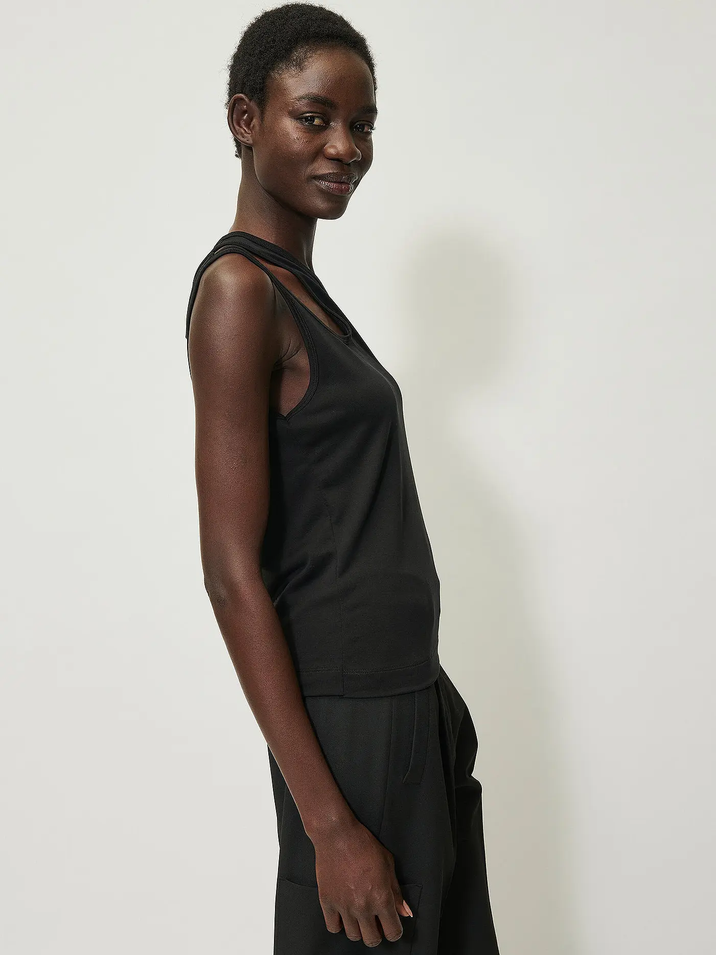 LUISA CERANO | Top  | schwarz