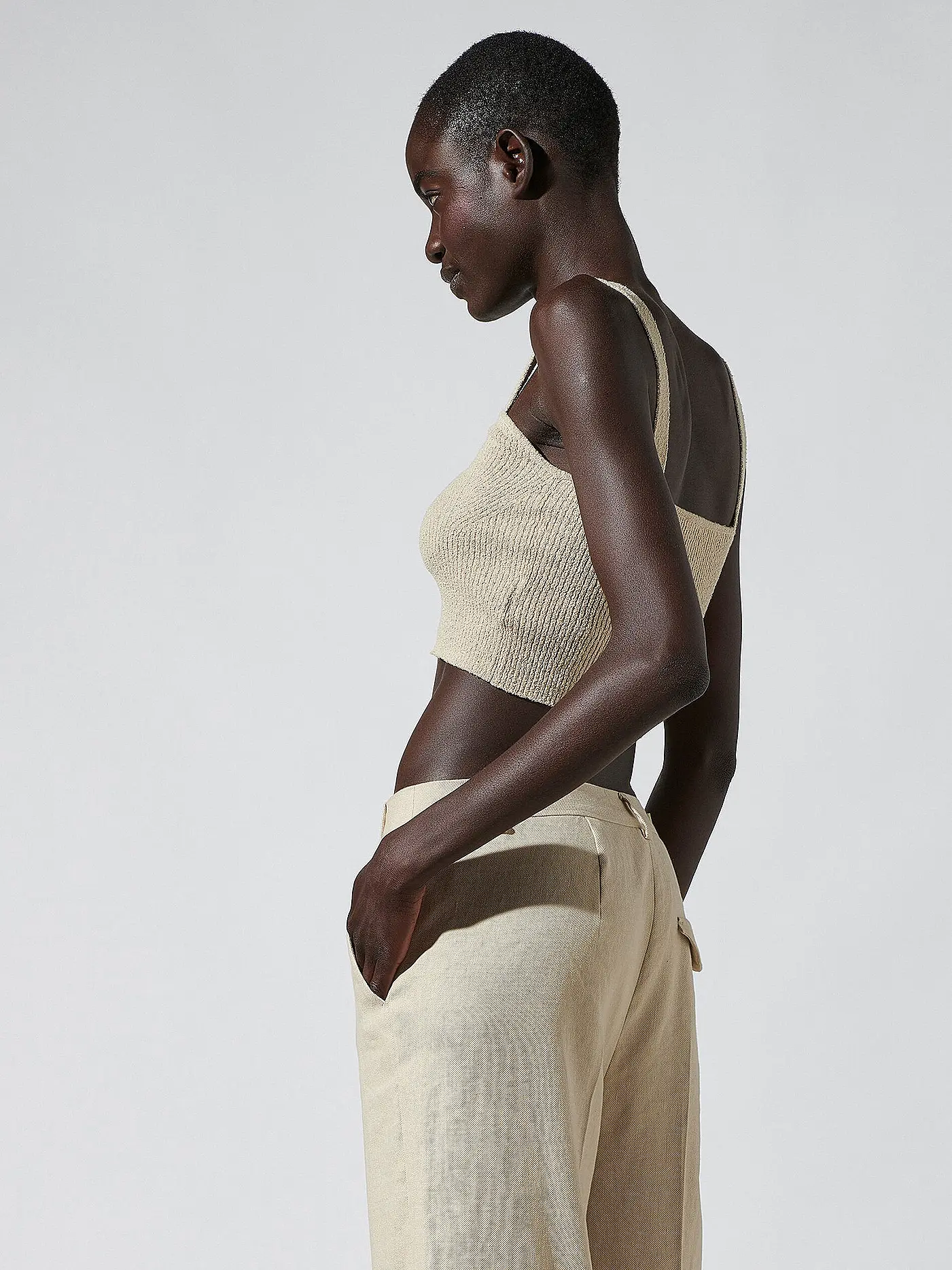 LUISA CERANO | Top | beige