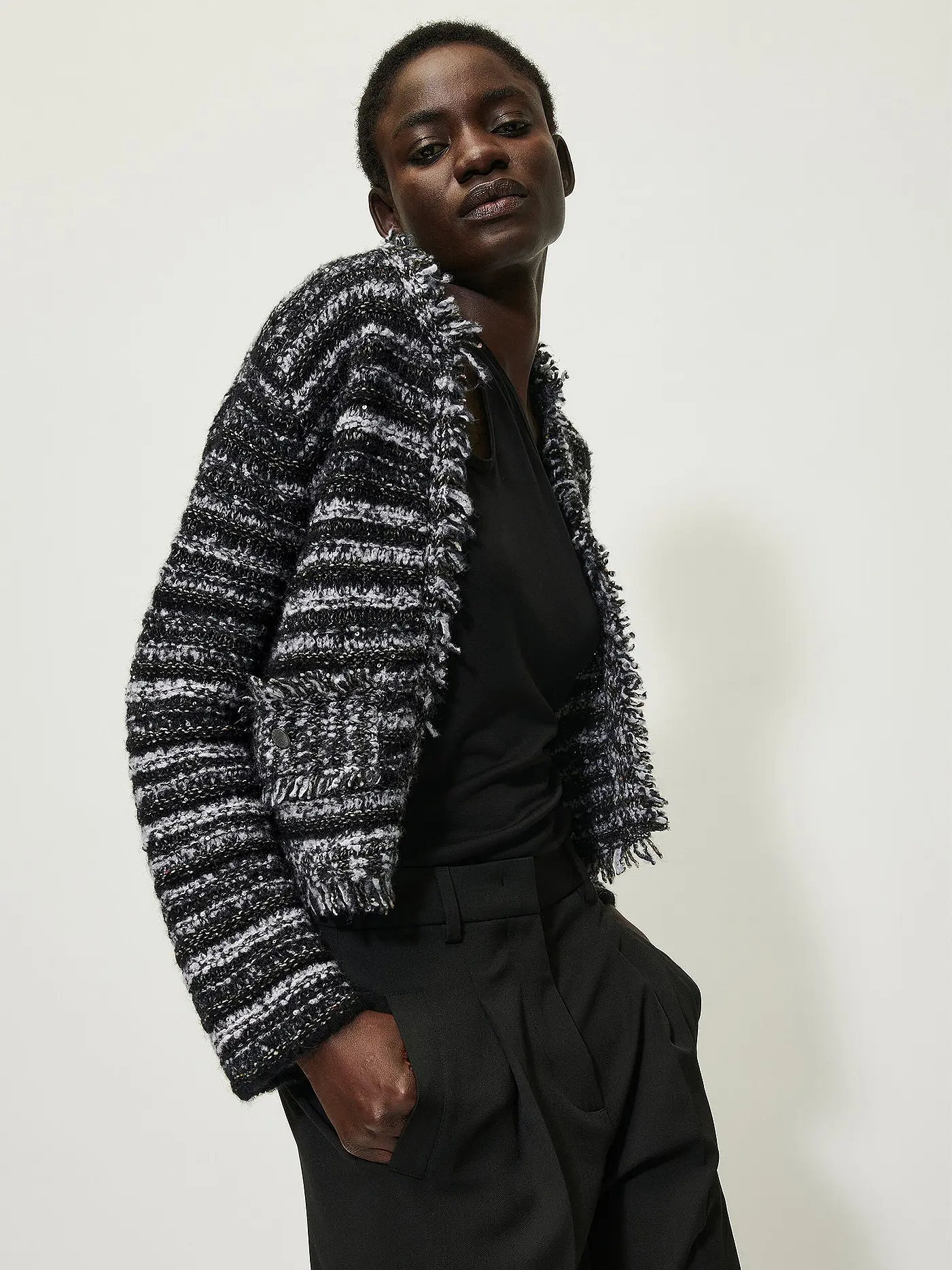 LUISA CERANO | Wolljacke  | grau