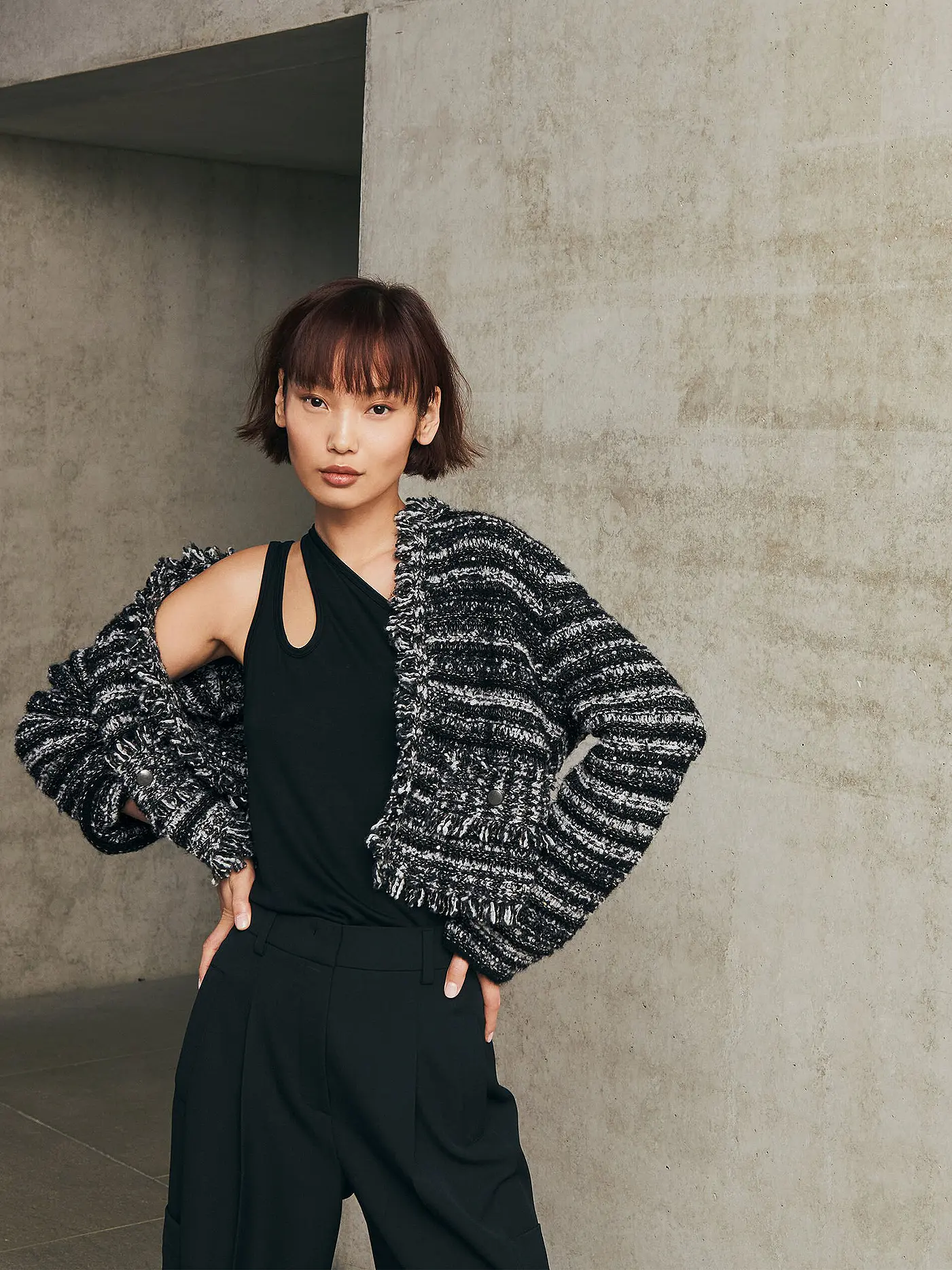 LUISA CERANO | Wolljacke  | grau