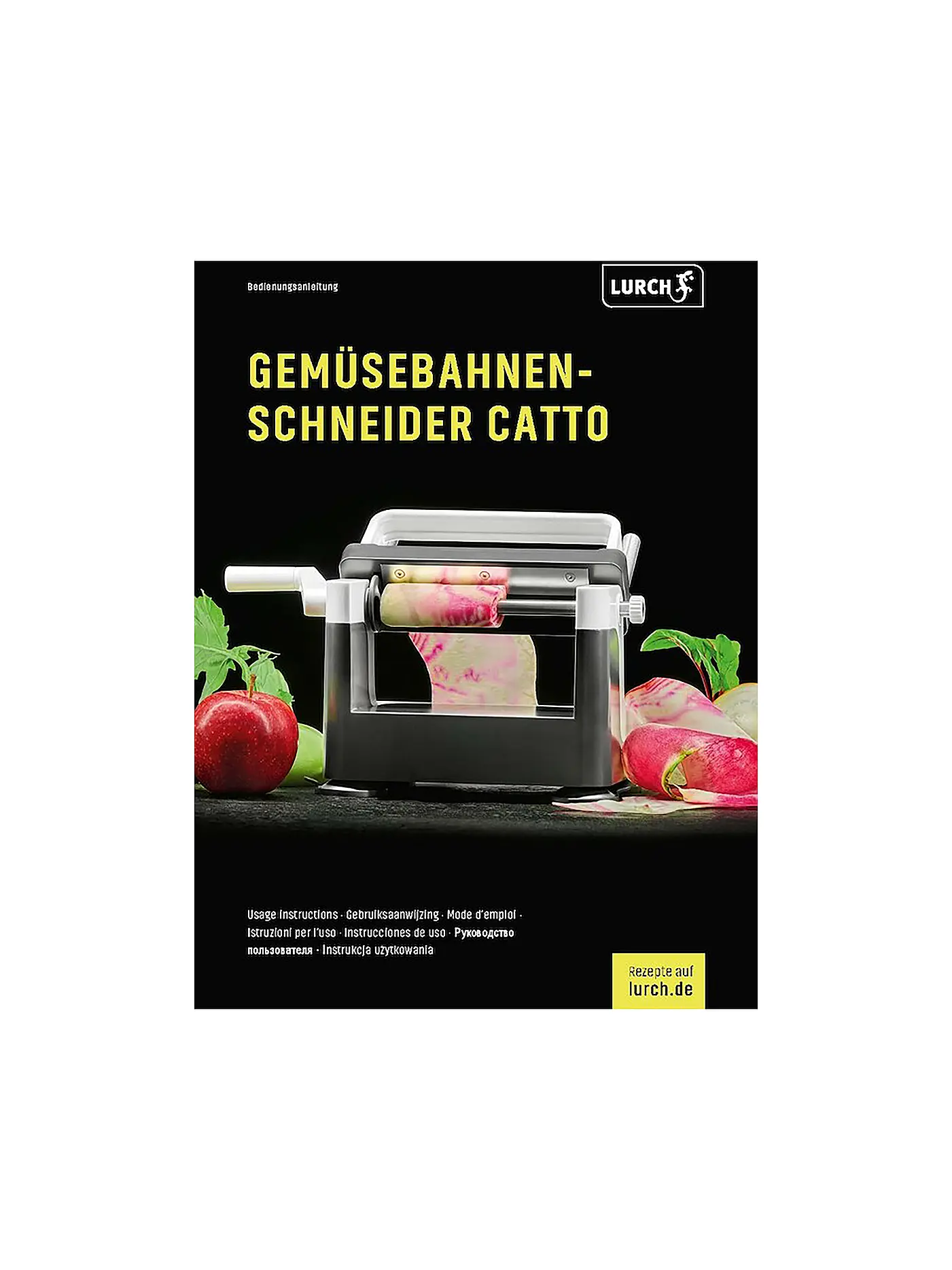 LURCH | Gemüsebahnen-Schneider Catto iron grey/weiß | weiss