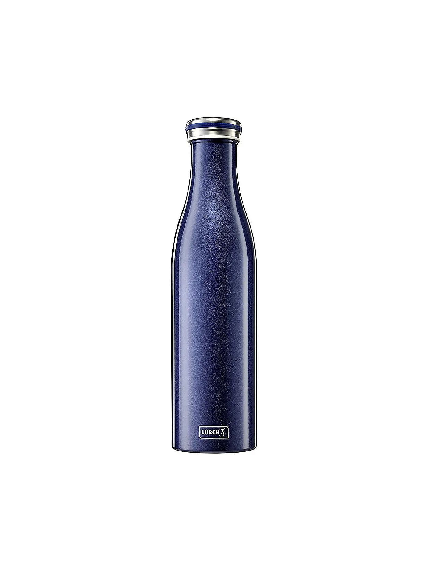 LURCH | Isolierflasche - Thermosflasche Edelstahl 0,75l Anthrazit-Met. | blau