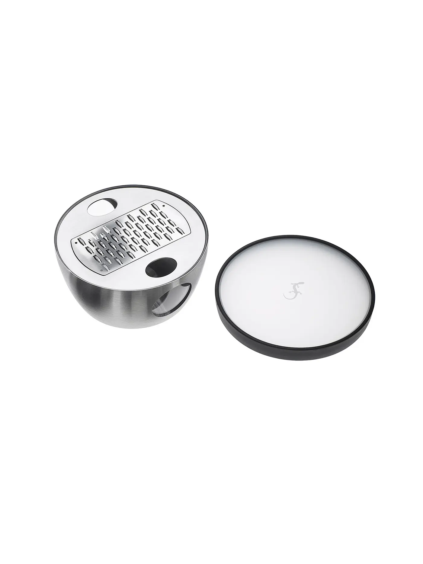 LURCH | RazorTech EDS Parmesanreibe mit Deckel  13cm | silber