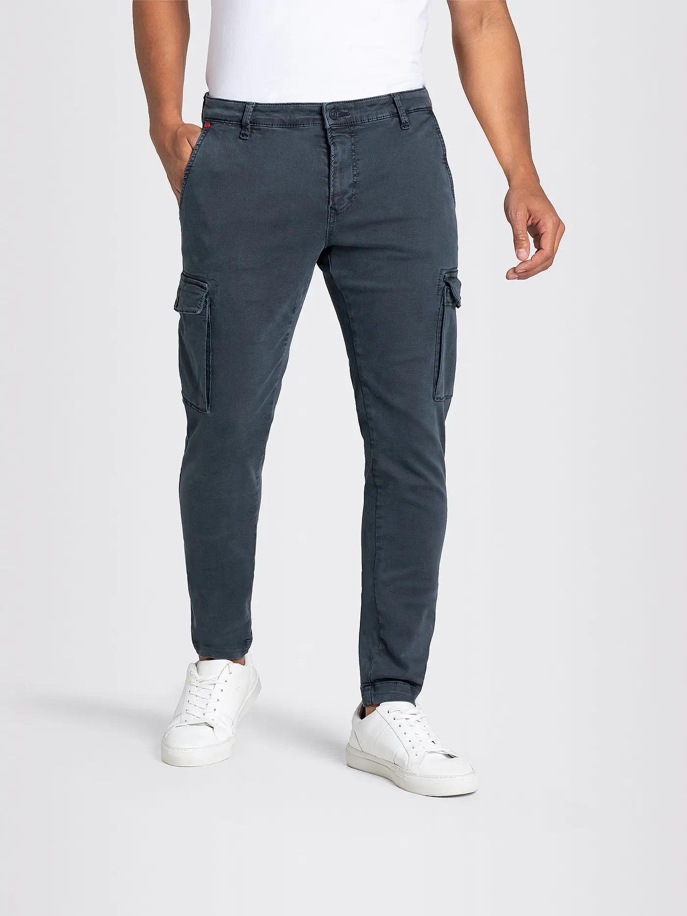 MAC | Cargohose Regular Fit | blau