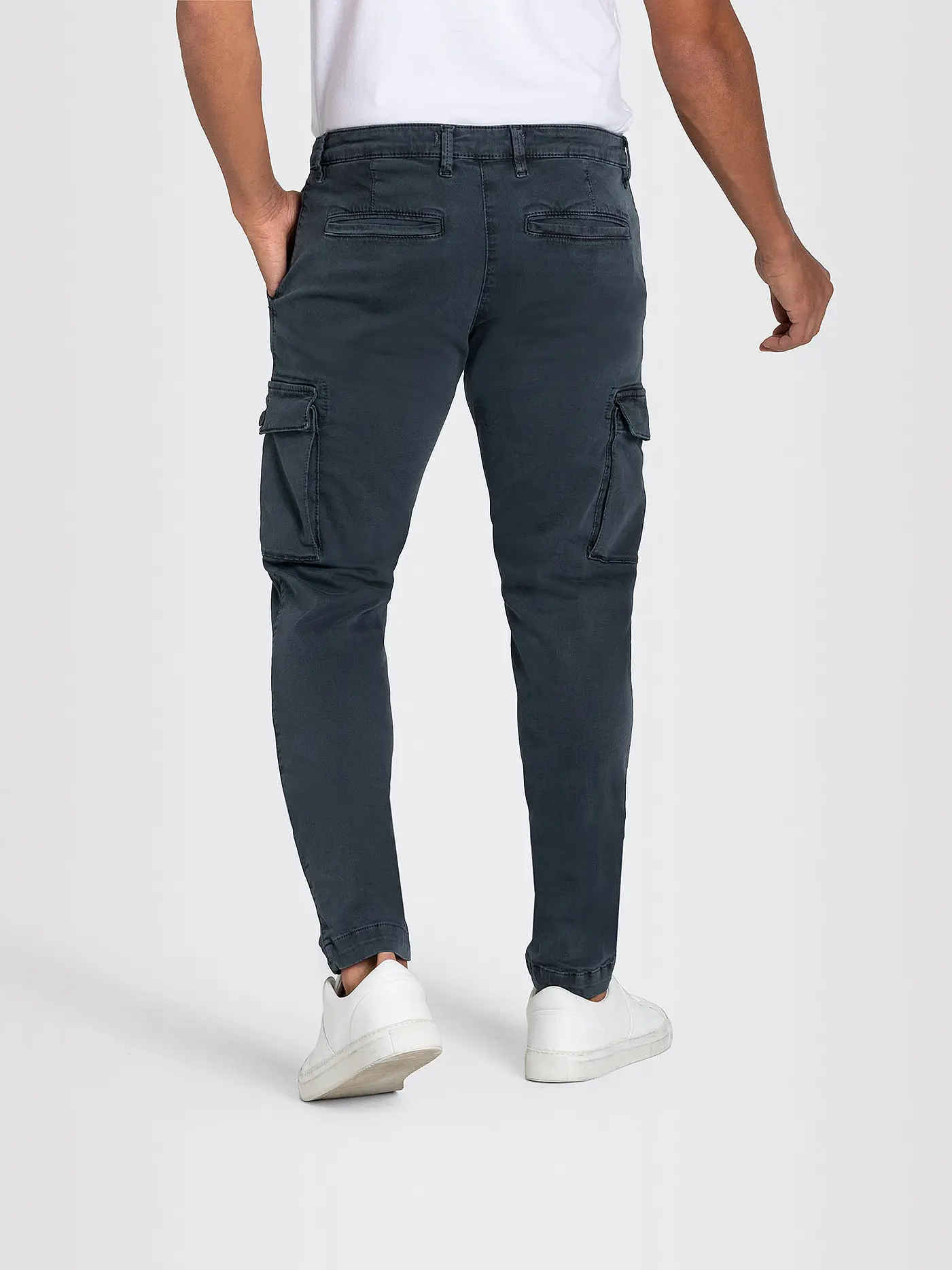 MAC | Cargohose Regular Fit | blau