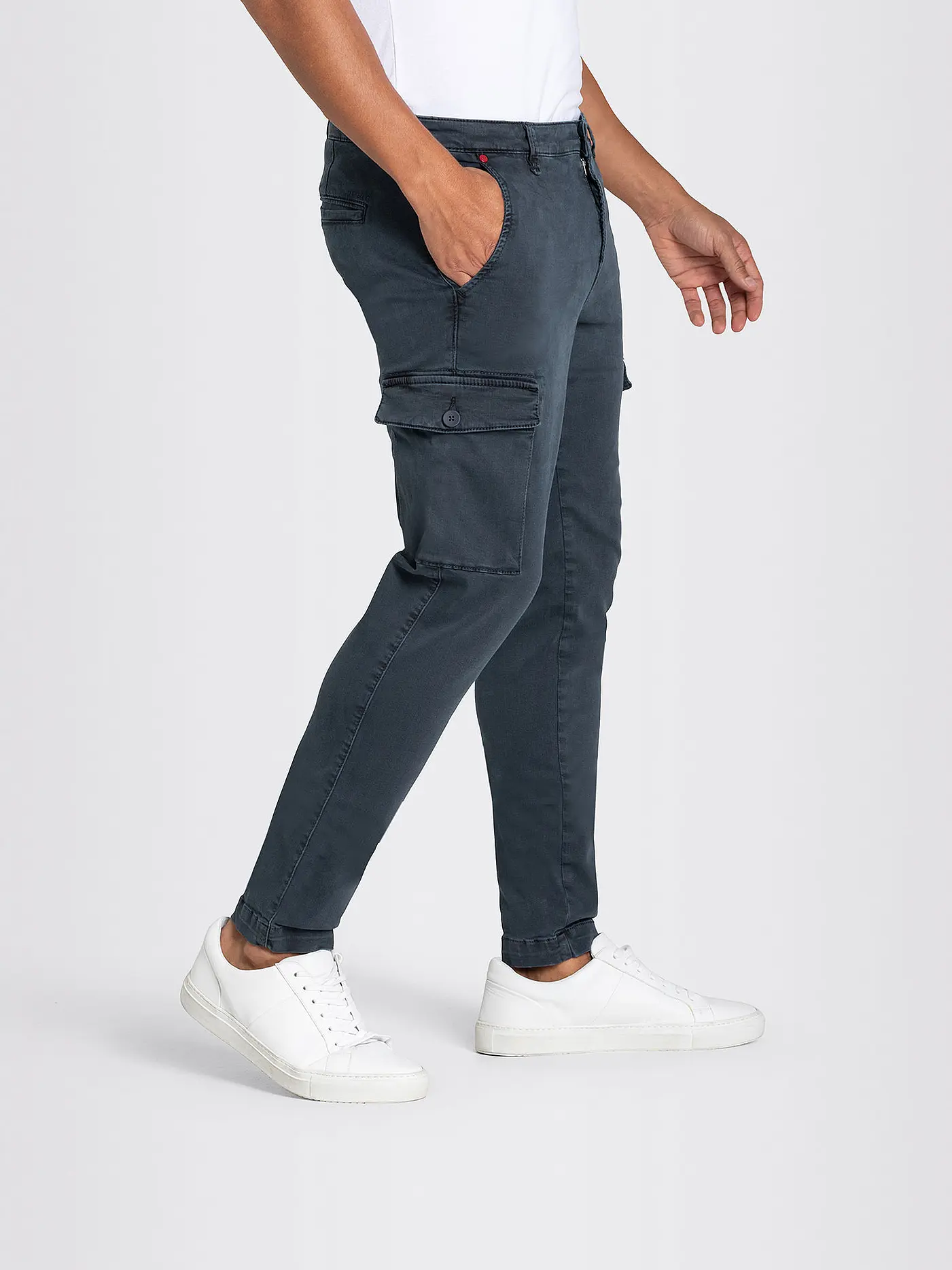 MAC | Cargohose Regular Fit | blau