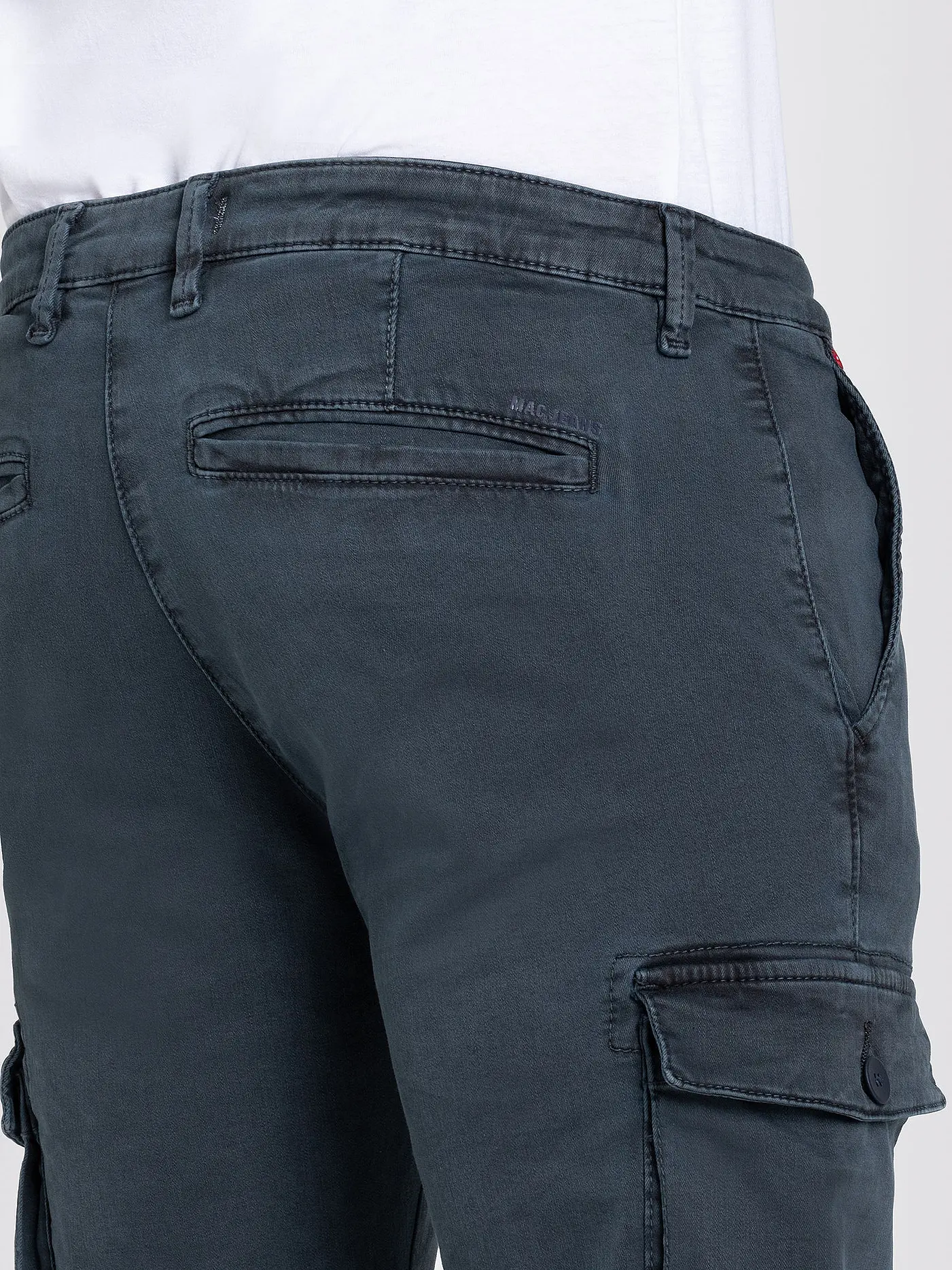 MAC | Cargohose Regular Fit | blau