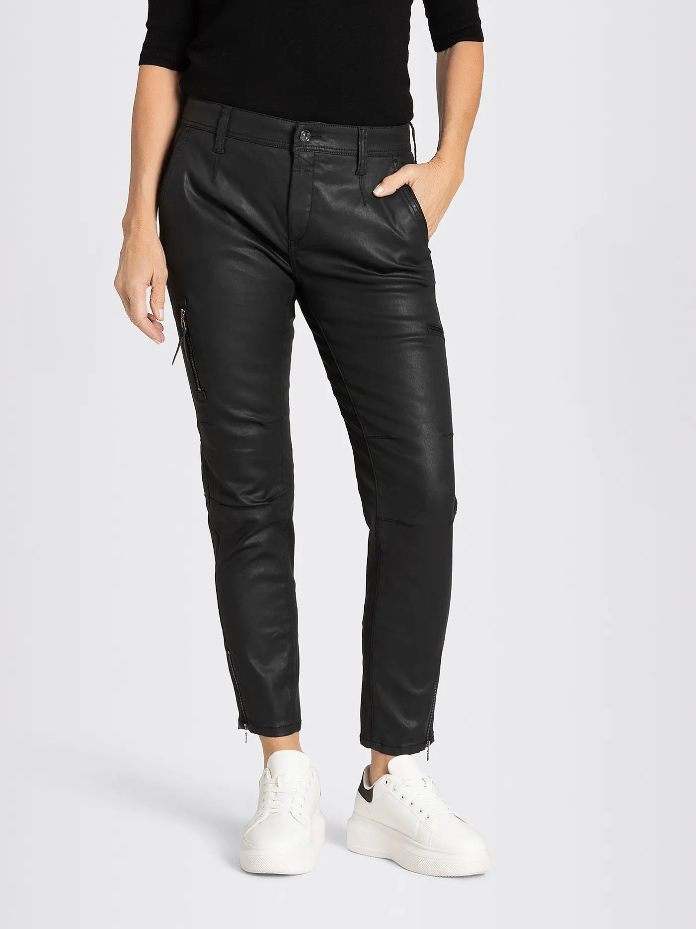 MAC | Hose Five Pocket RICH CARGO COATING | schwarz
