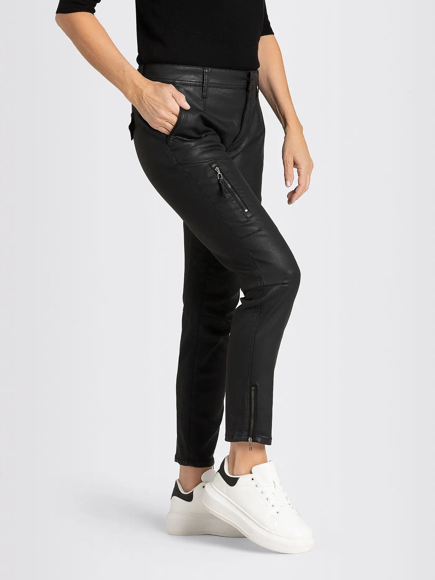 MAC | Hose Five Pocket RICH CARGO COATING | schwarz