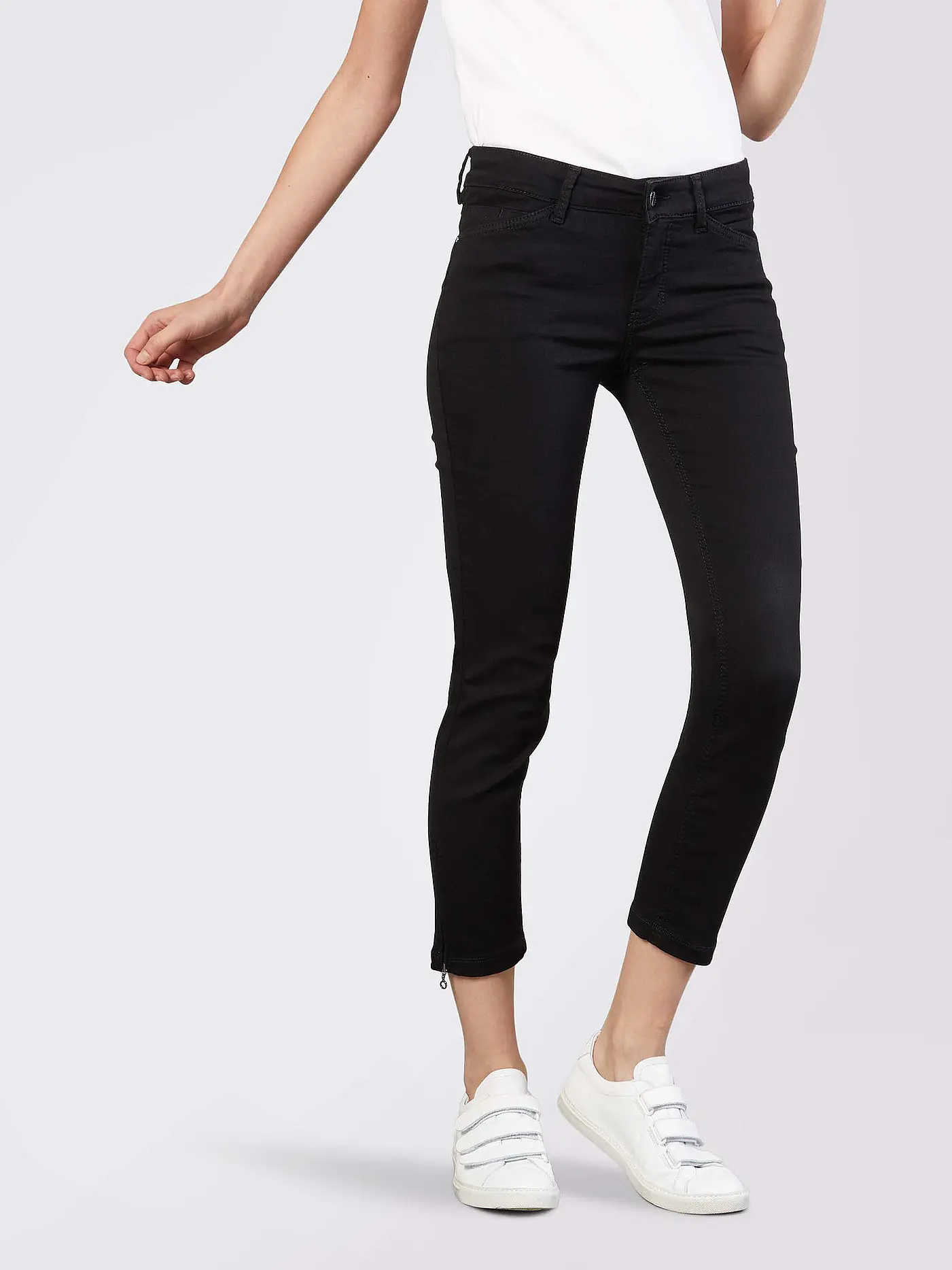 MAC | Hose Skinny Fit 7/8 Dream Chic | schwarz
