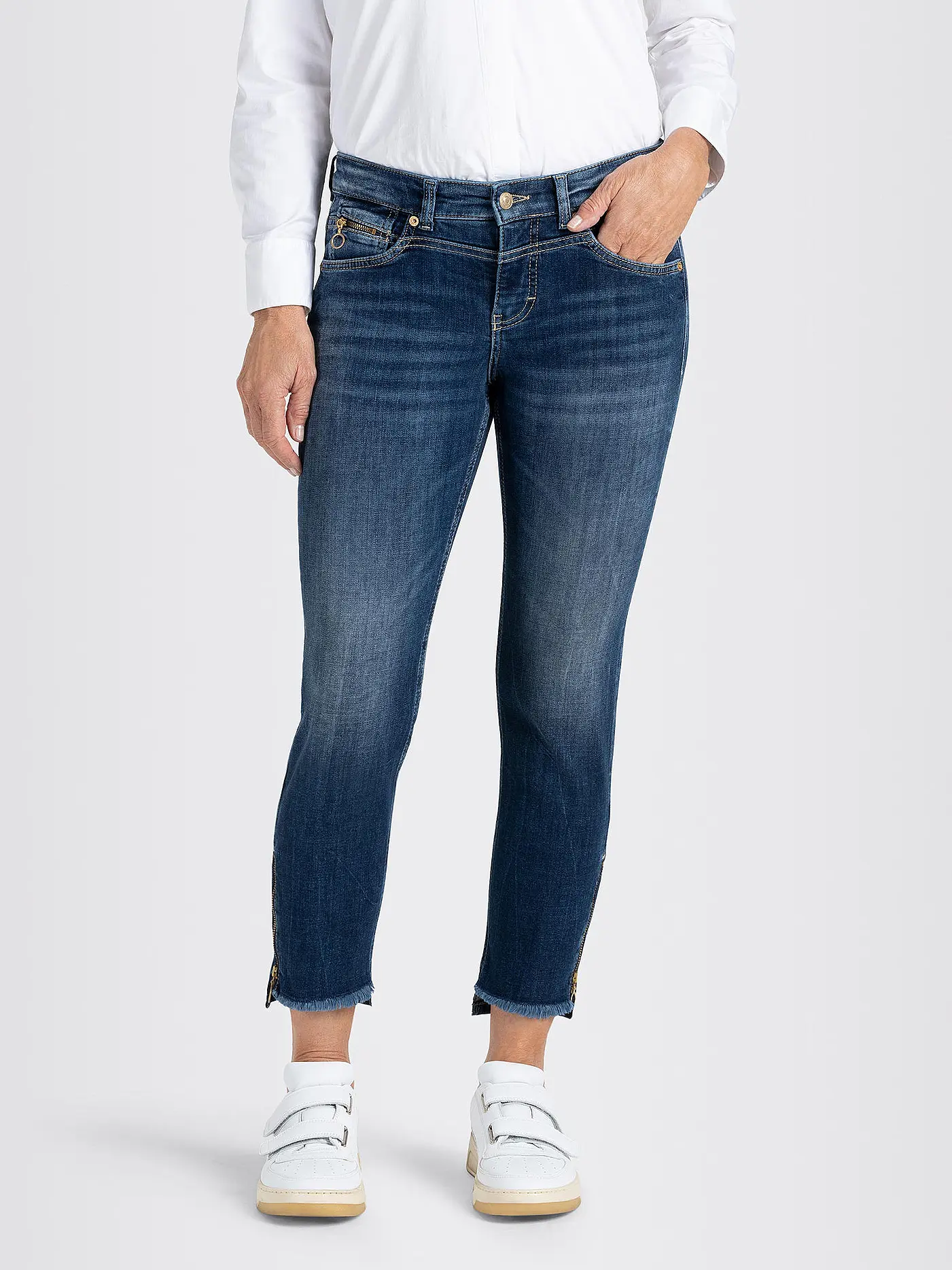 MAC | Jeans Slim Fit 7/8 Rich | blau