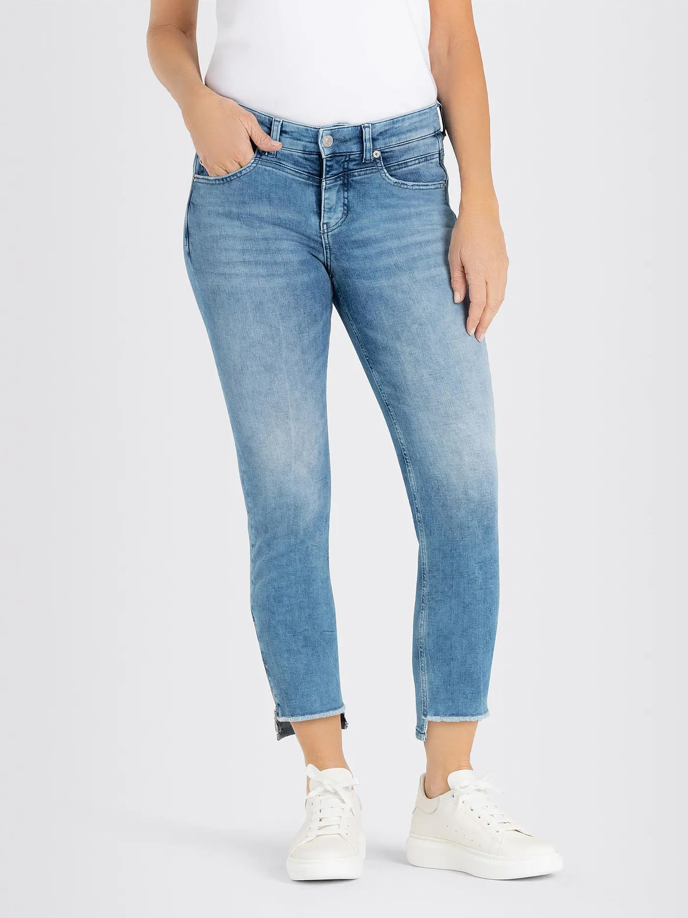 MAC | Jeans Slim Fit 7/8 Rich | hellblau