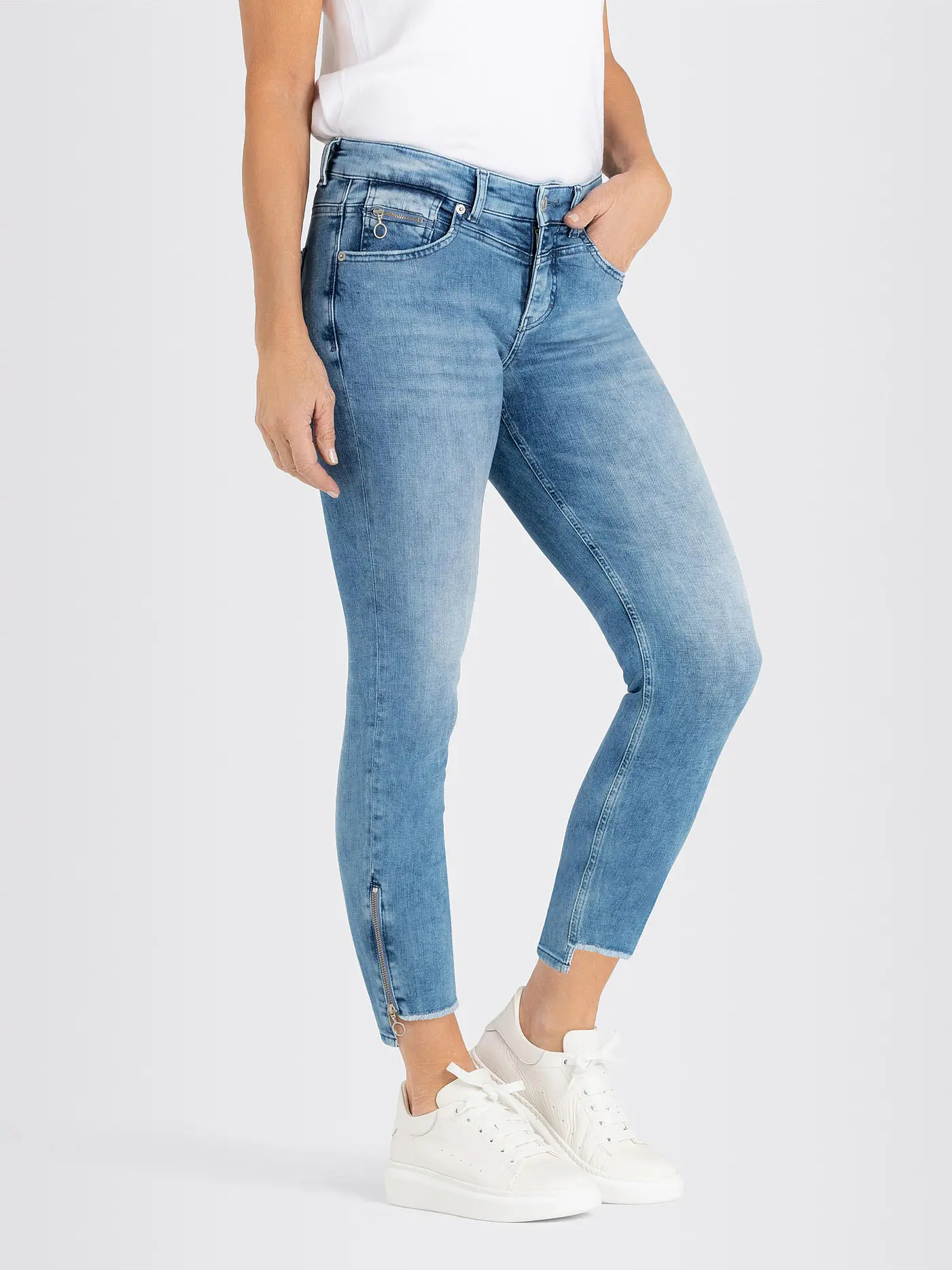 MAC | Jeans Slim Fit 7/8 Rich | hellblau