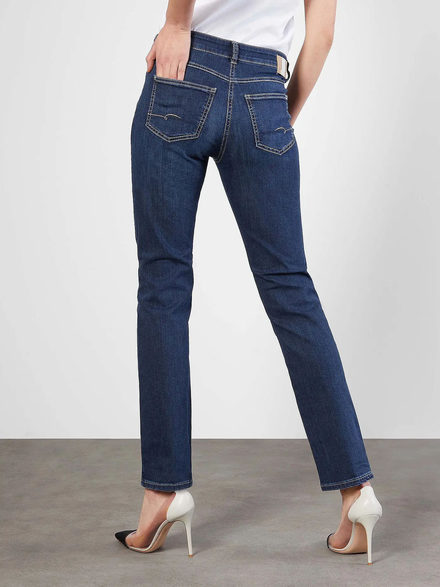 MAC | Jeans Slim Fit ANGELA | blau