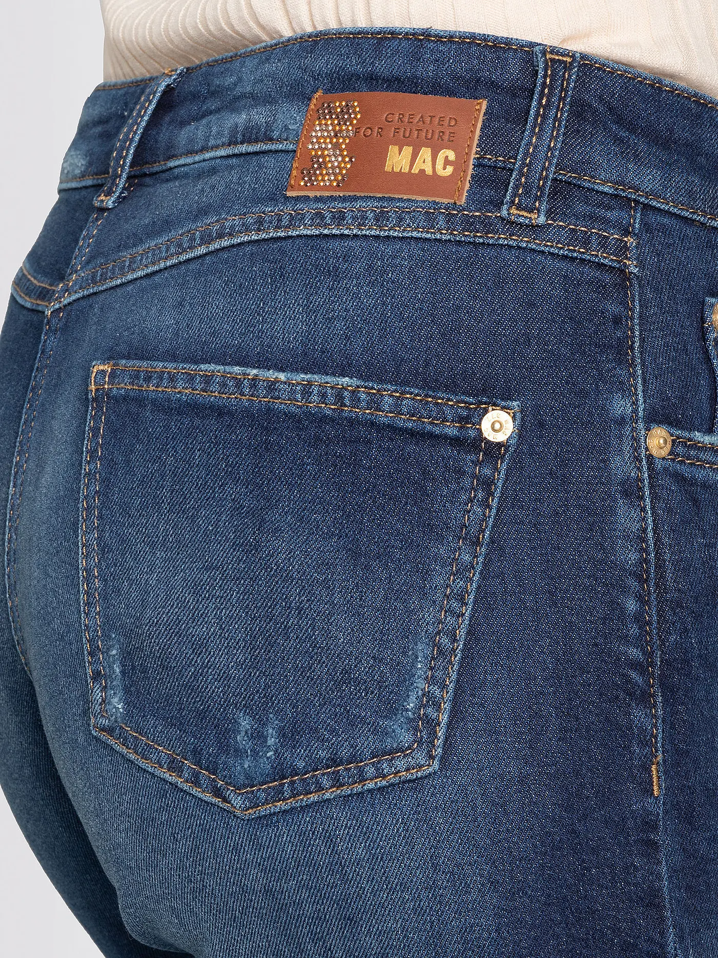 MAC | Jeans wide leg RICH CRISS CROSS | blau