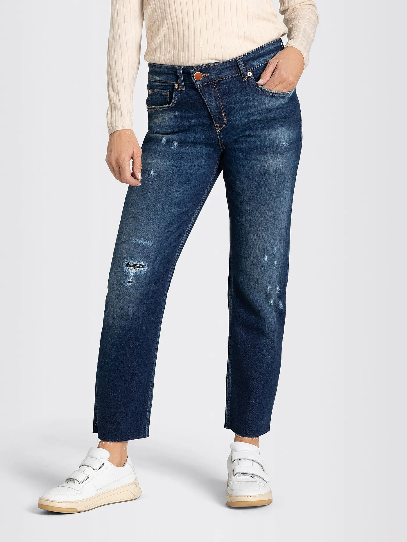 MAC | Jeans wide leg RICH CRISS CROSS | blau