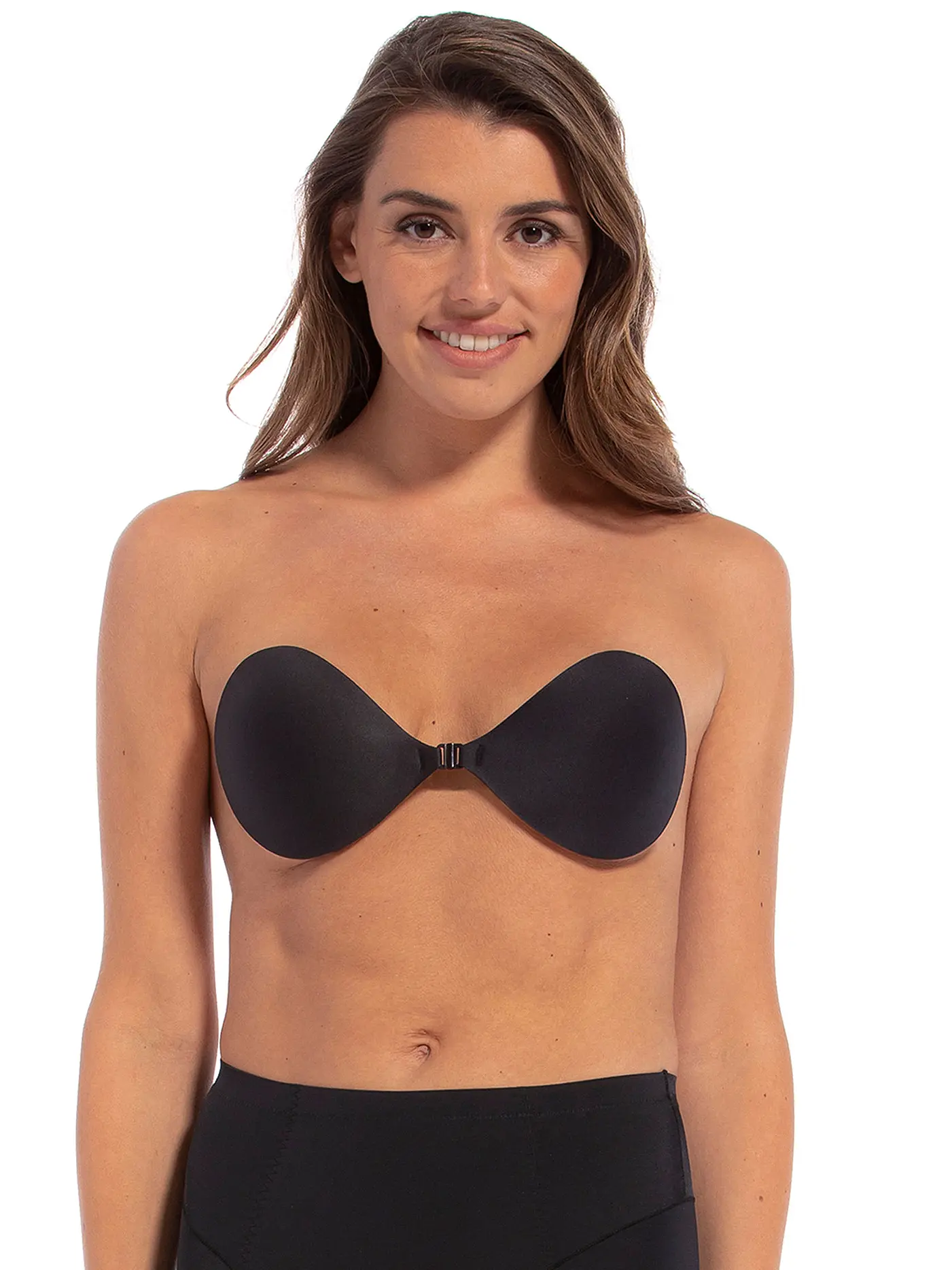 MAGIC BODYFASHION | Klebe-BH "Backless Beauty" (Schwarz) | schwarz