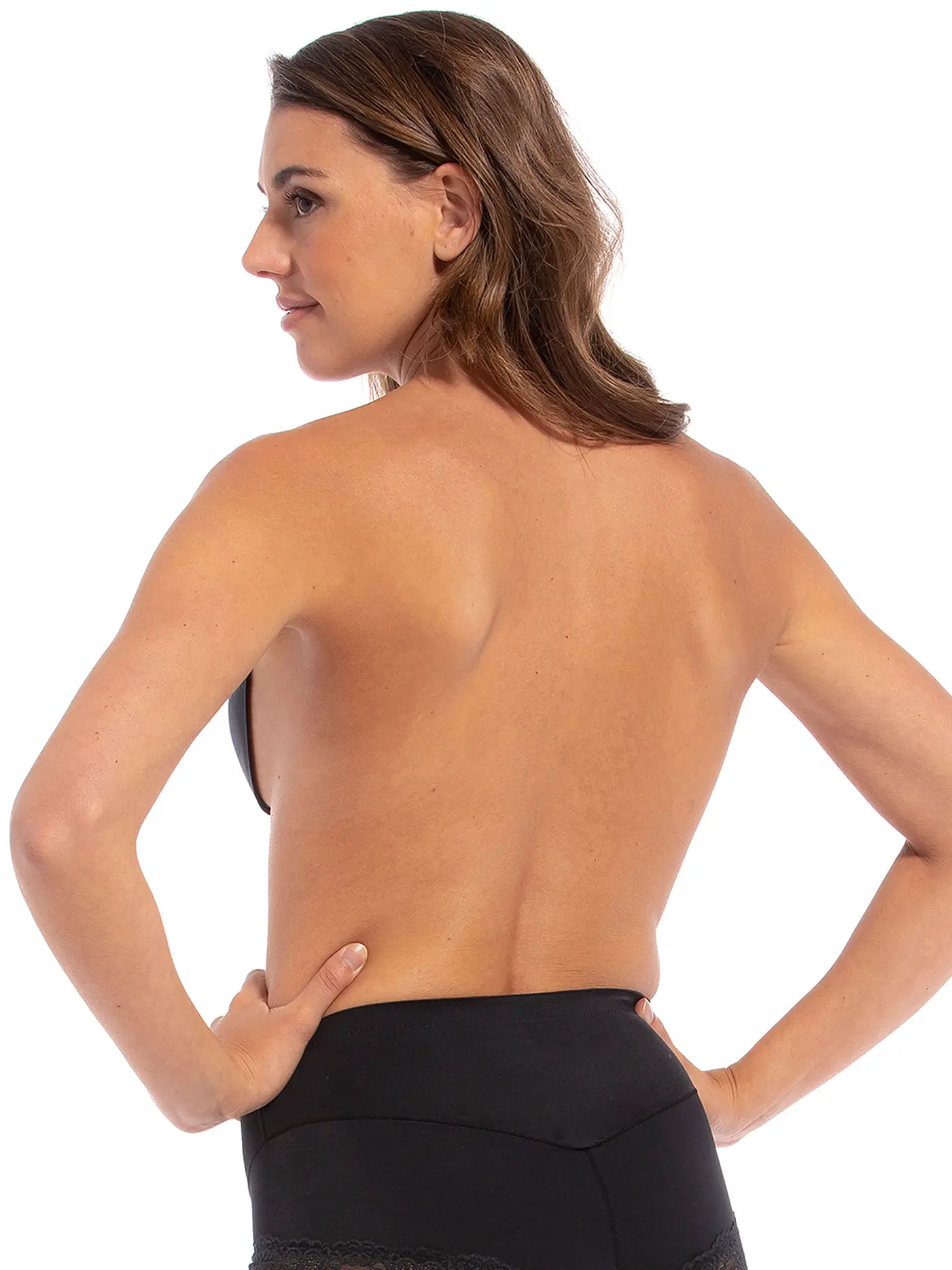 MAGIC BODYFASHION | Klebe-BH "Backless Beauty" (Schwarz) | schwarz