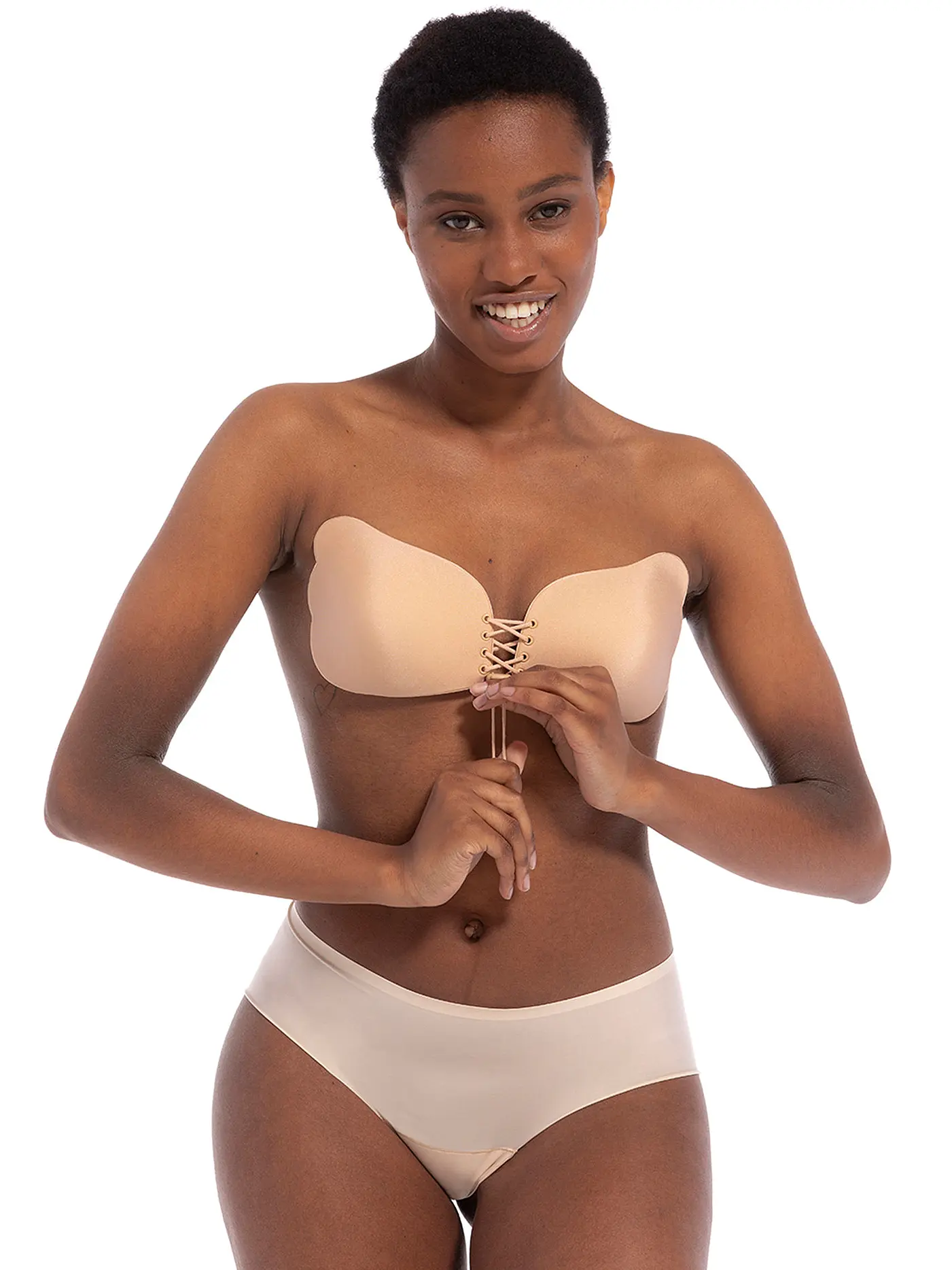 MAGIC BODYFASHION | Va-Va-Voom Klebe-Push Up (Latte) | beige