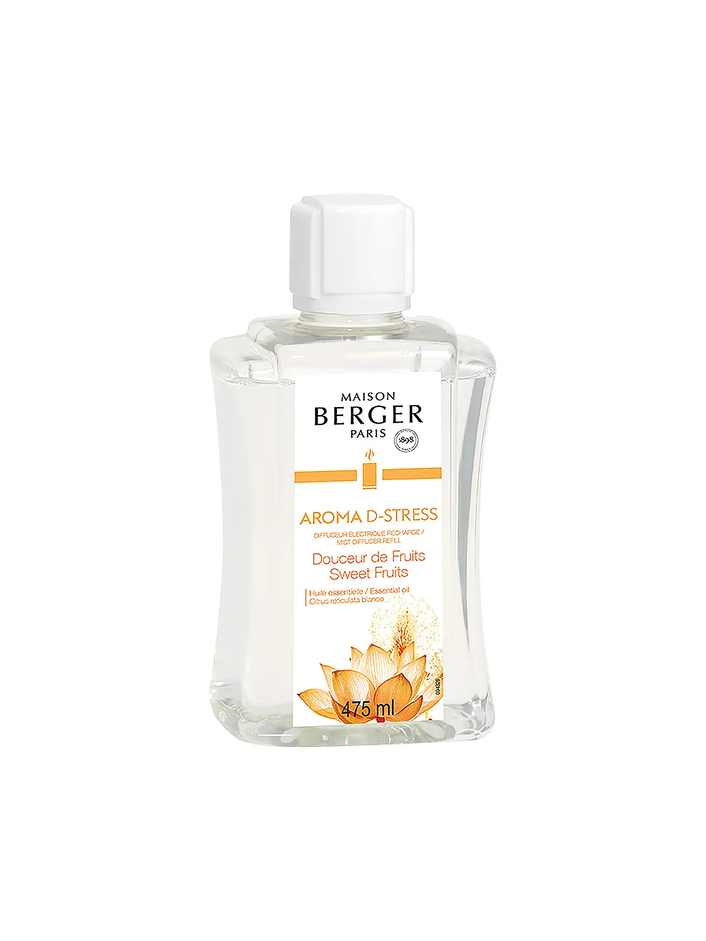 MAISON BERGER PARIS | Zitronen-Verbene Refill für elektrischen Aroma Diffuser 475ml | transparent