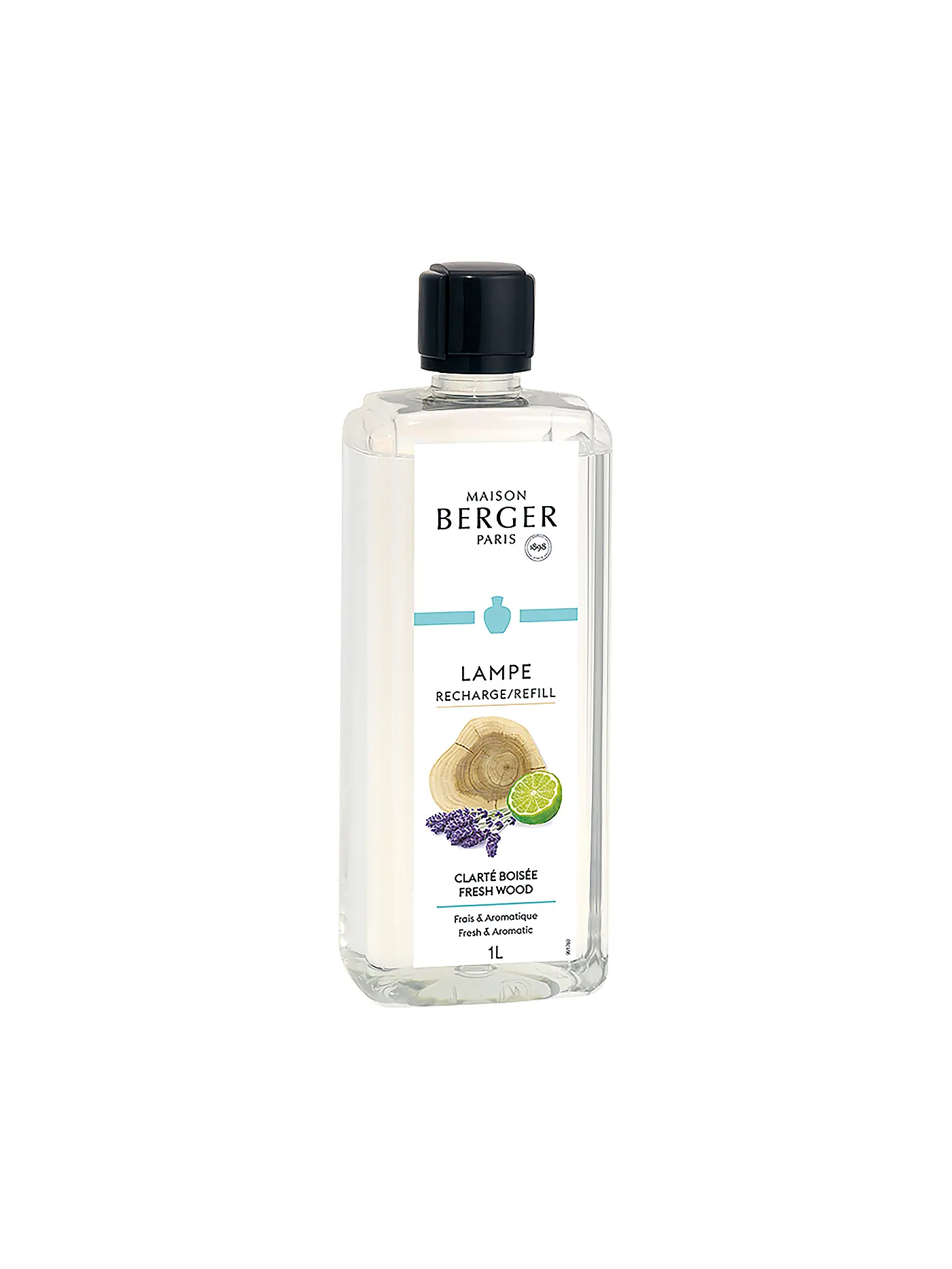 MAISON BERGER PARIS | Belebende Holznuancen - Fresh Wood Lampe Berger Duft 1000ml | transparent