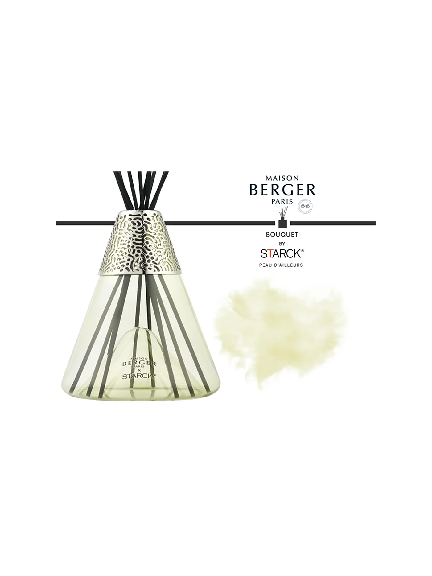MAISON BERGER PARIS | Duftbouquet STARCK Vert Peau d'Ailleurs 400ml | hellgrün