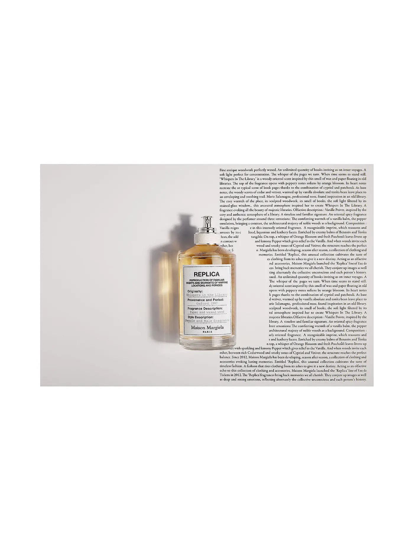MAISON MARTIN MARGIELA | Replica Whispers in the Library Eau de Toilette 100ml | keine Farbe