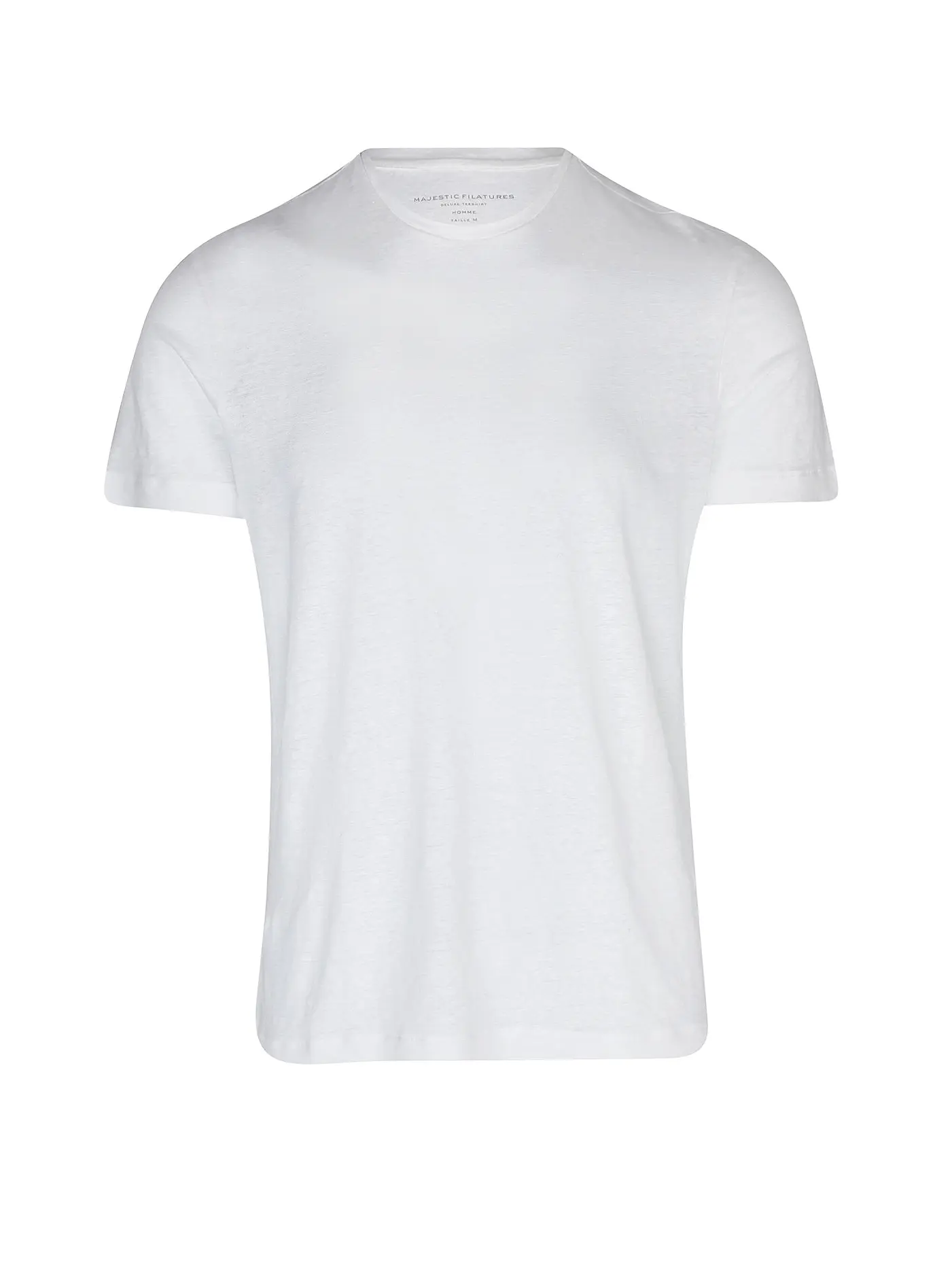 MAJESTIC FILATURES | Leinen T-Shirt | weiss