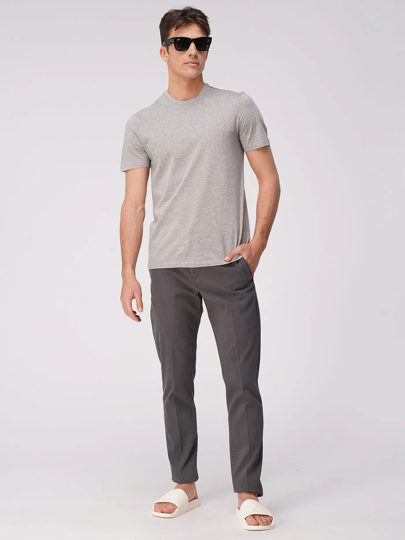 MAJESTIC FILATURES | T-Shirt  | grau