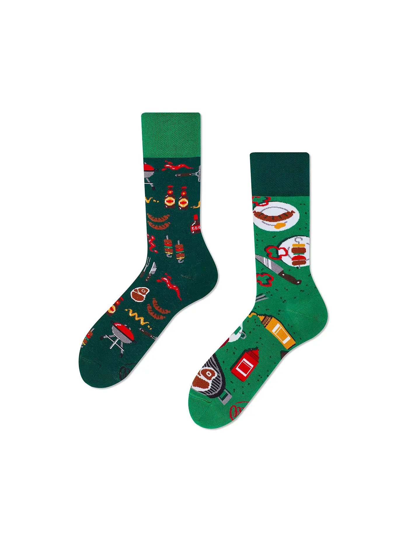 MANY MORNINGS | Herren Socken BBQ grün | grün