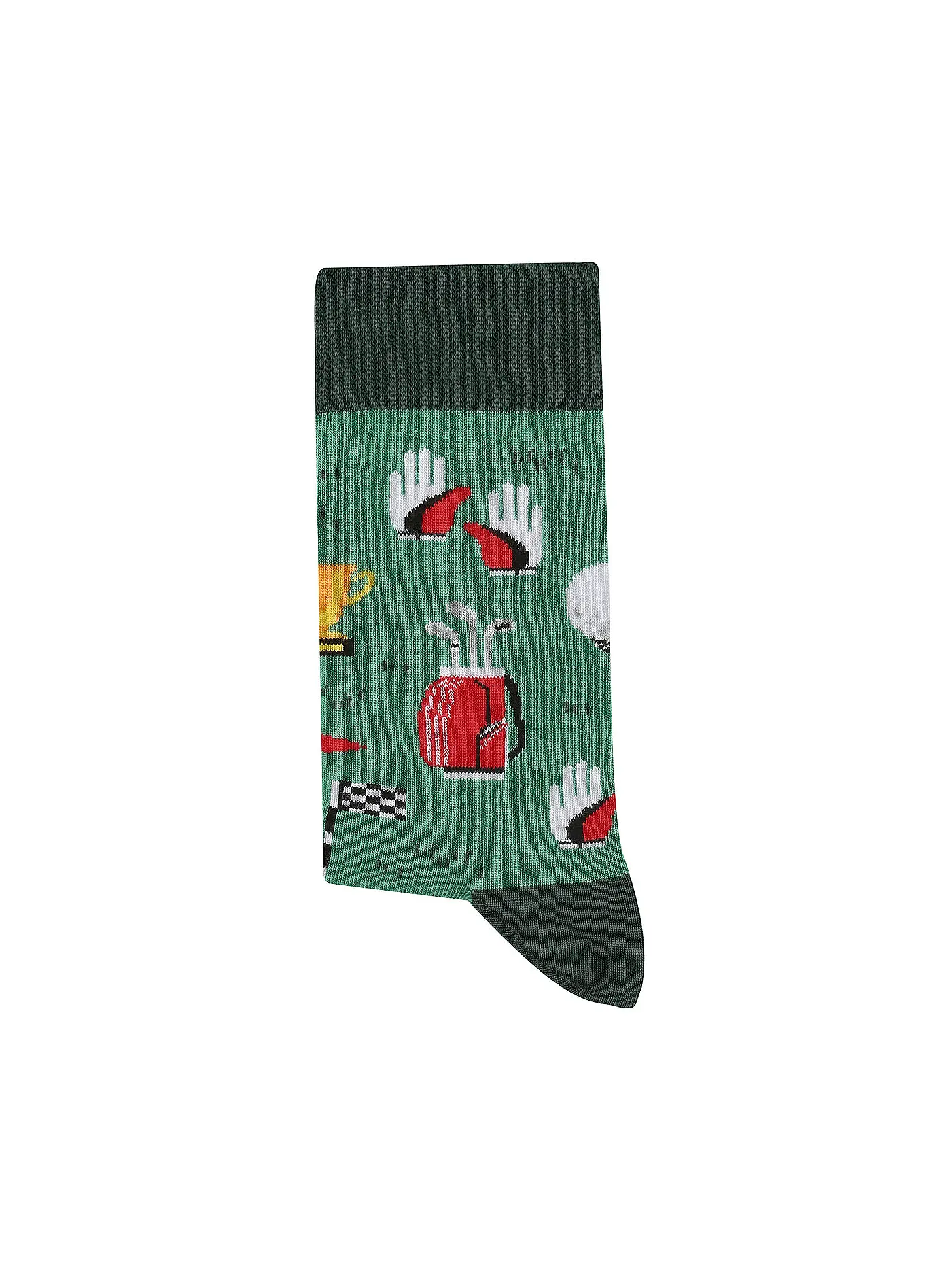 MANY MORNINGS | Socken GOLF COURSE gruen | dunkelgrün