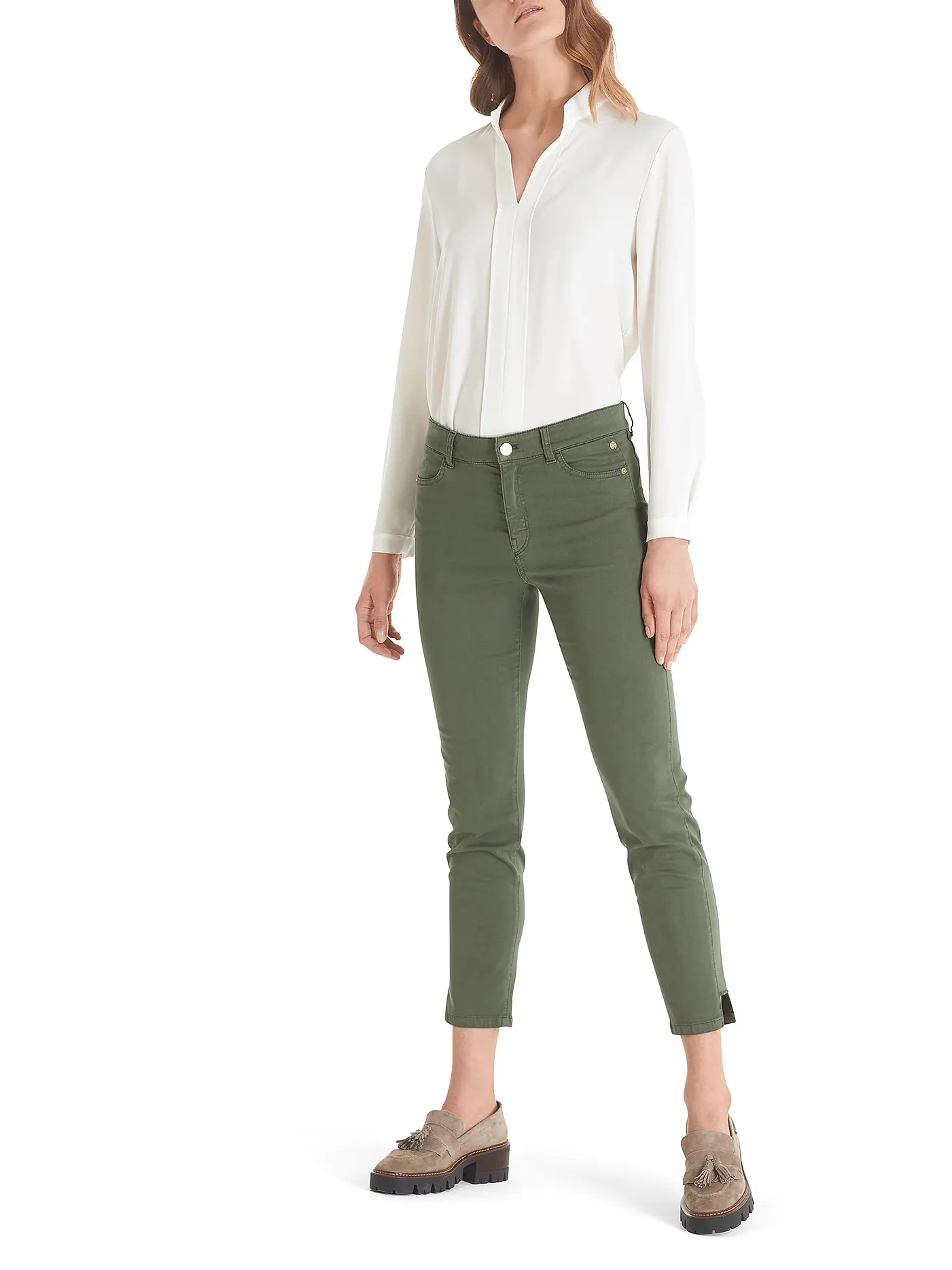 MARC CAIN  | Jeans Straight Fit  | olive