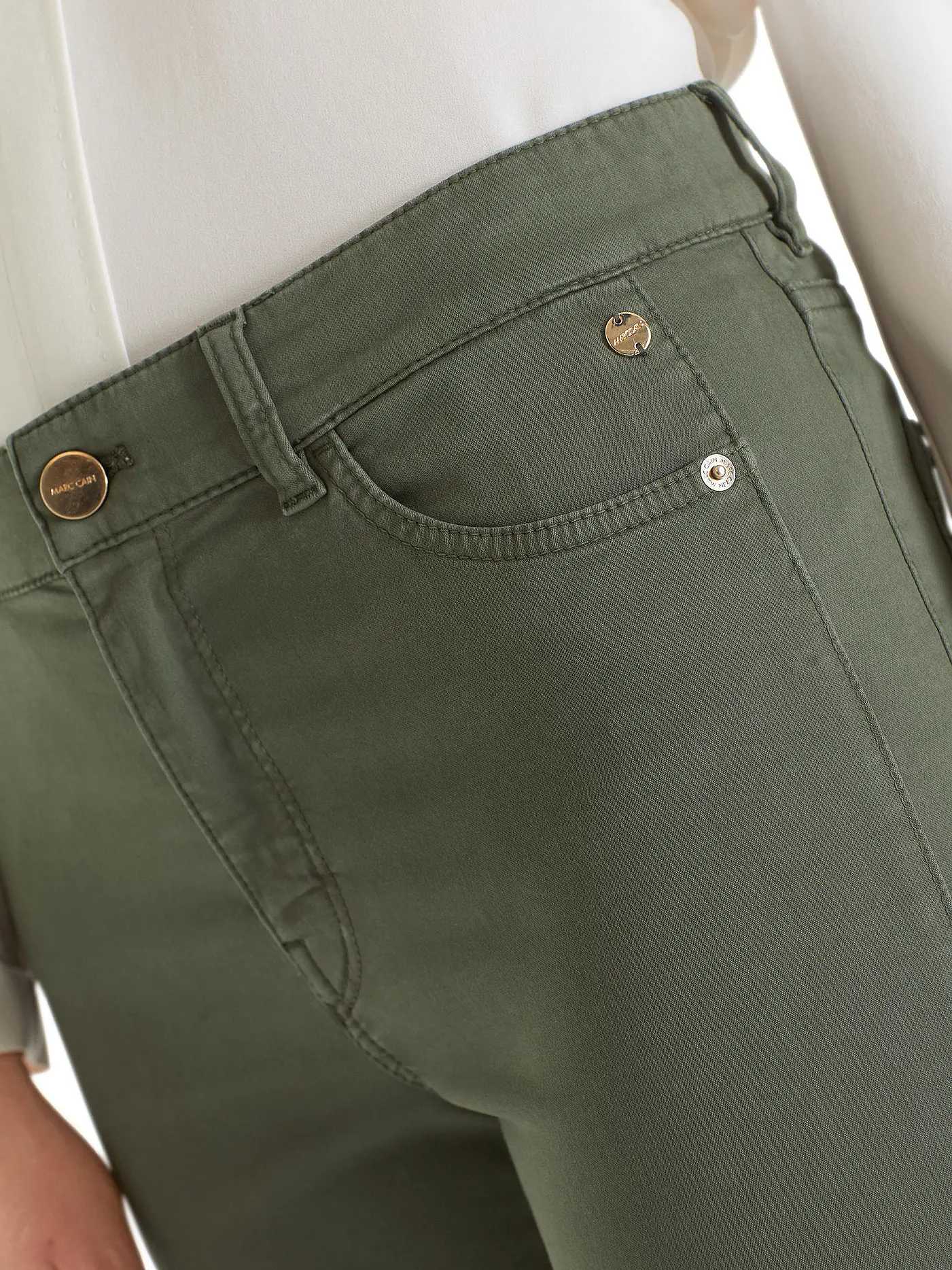 MARC CAIN  | Jeans Straight Fit  | olive