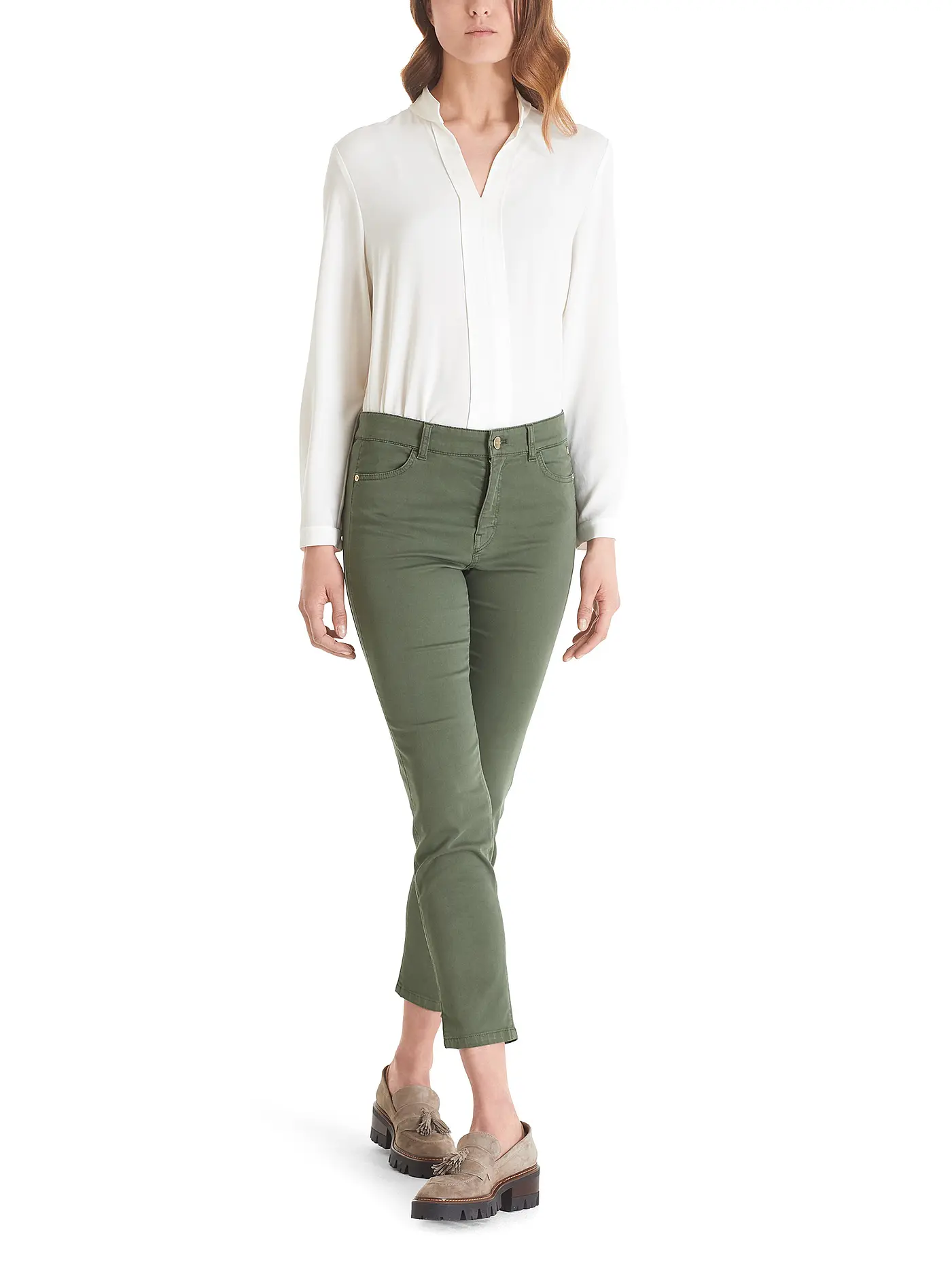 MARC CAIN  | Jeans Straight Fit  | olive