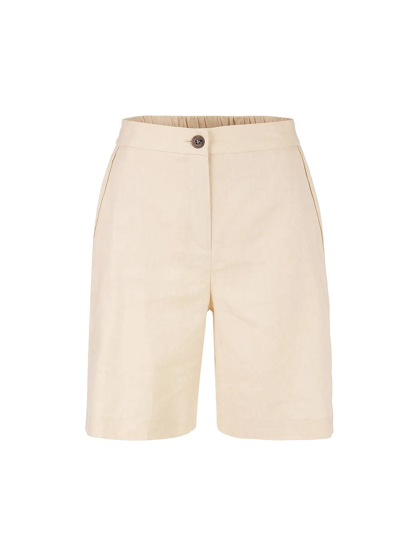 MARC CAIN | Leinen Bermuda | creme