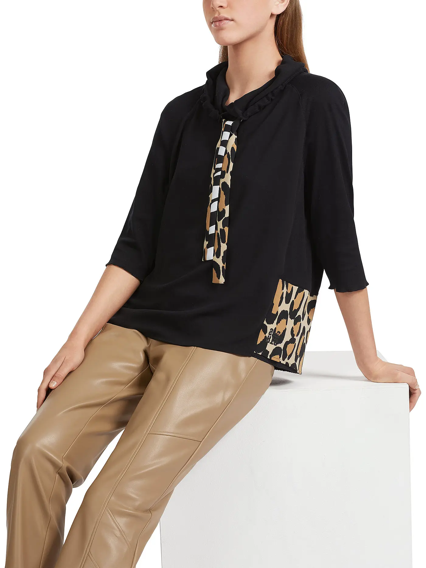 MARC CAIN | Blusenshirt | schwarz