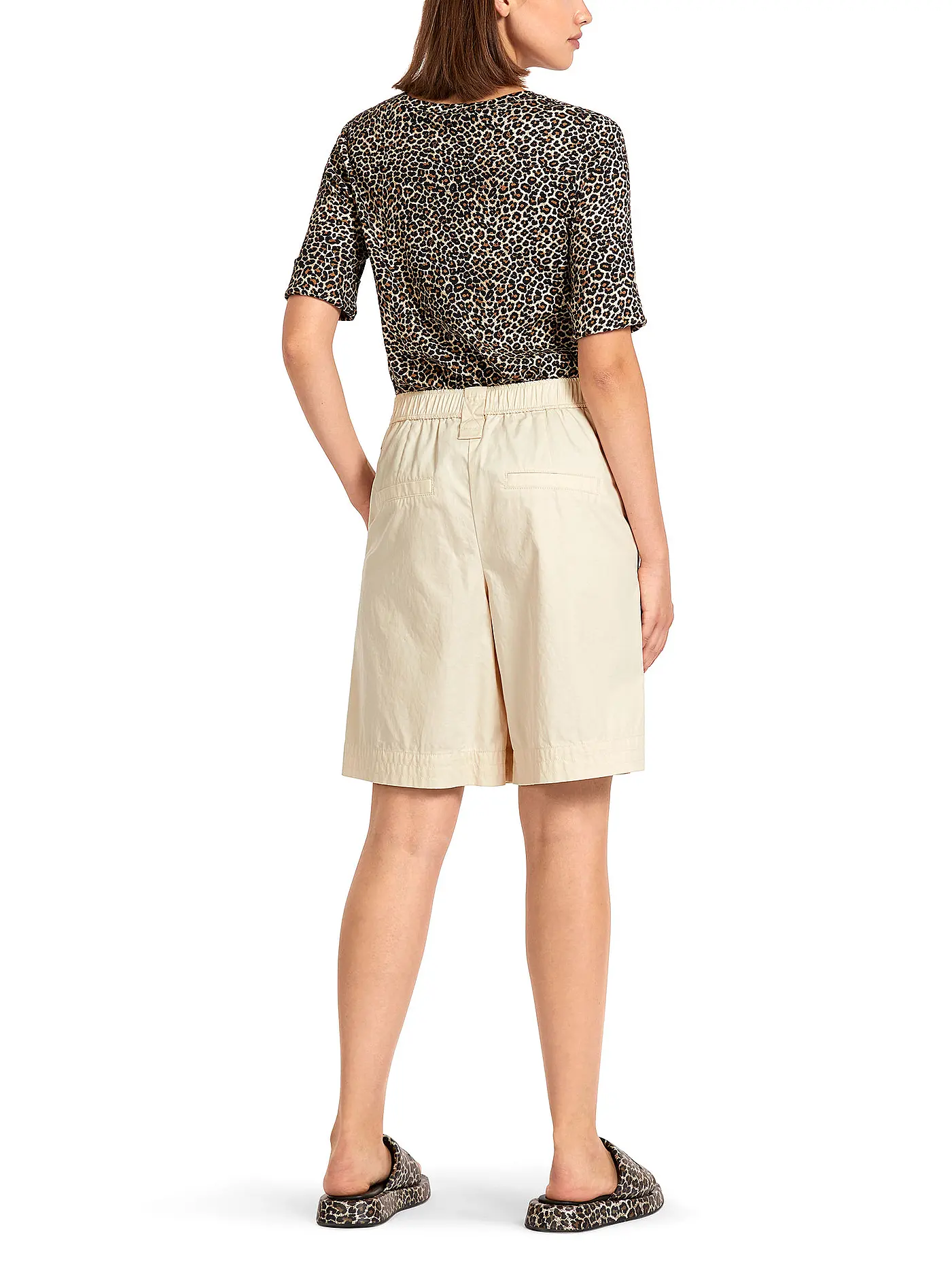 MARC CAIN | Highwaist Shorts | beige