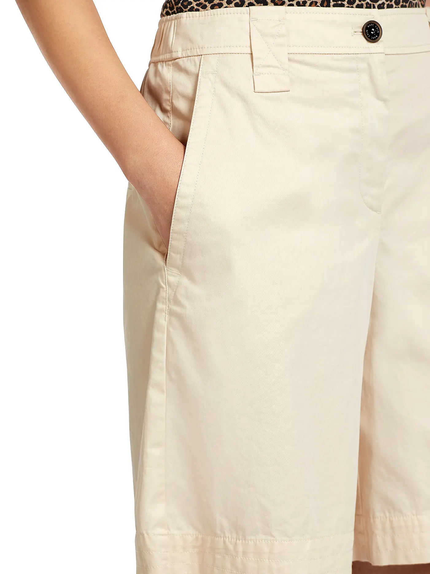 MARC CAIN | Highwaist Shorts | beige