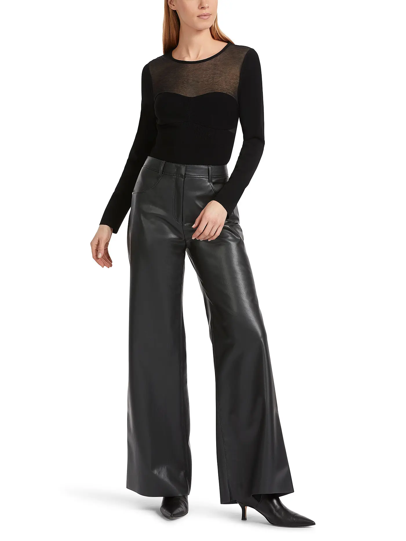 MARC CAIN | Hose Flared Fit WARRI  | schwarz