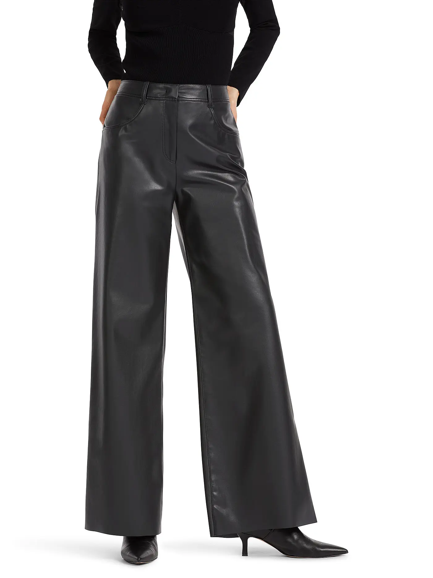 MARC CAIN | Hose Flared Fit WARRI  | schwarz