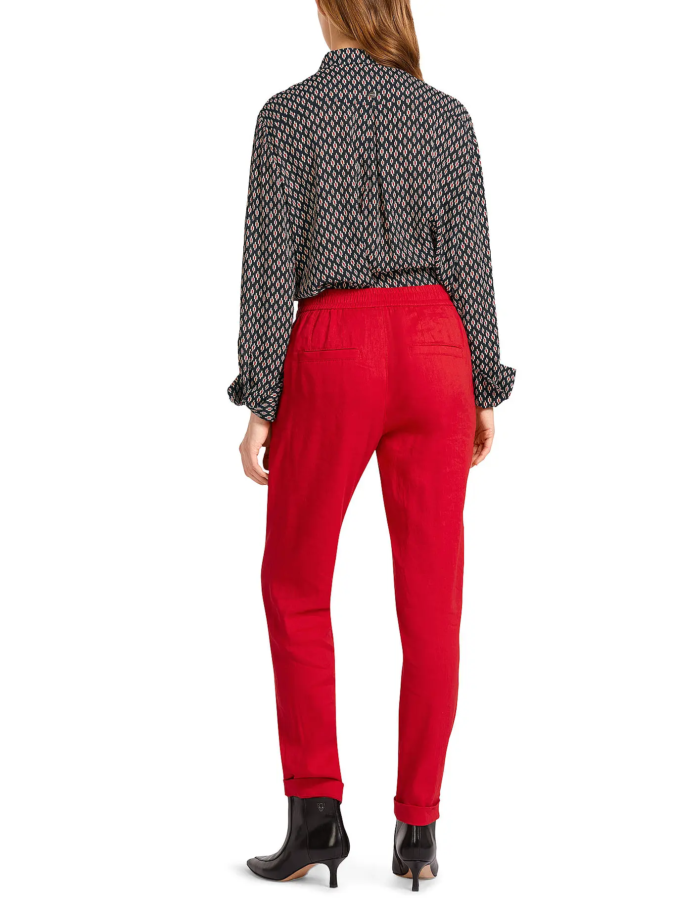 MARC CAIN | Hose Jogging Fit | dunkelrot