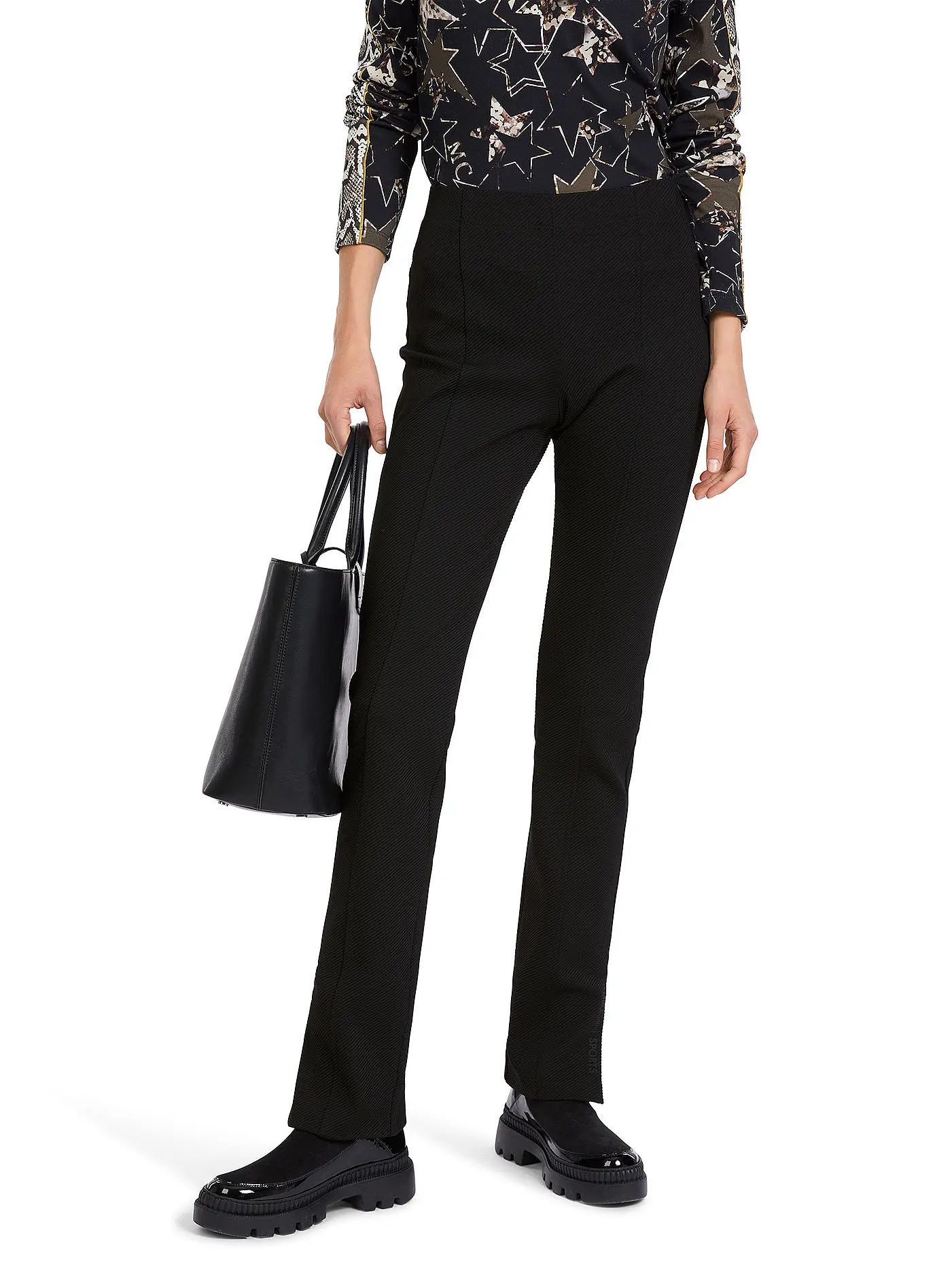 MARC CAIN | Hose Slim Fit SUMBER | schwarz