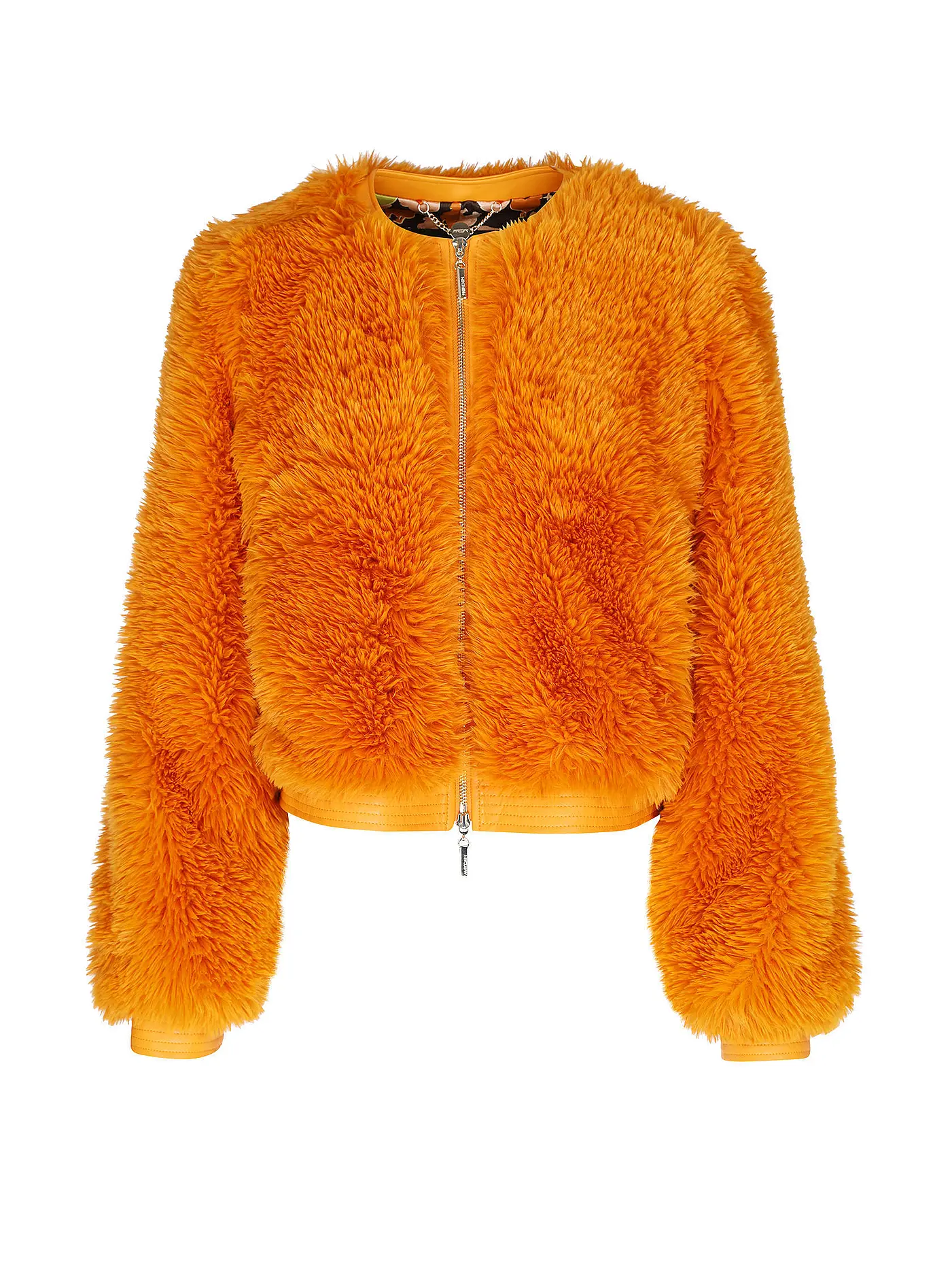 MARC CAIN | Jacke in Felloptik  | orange