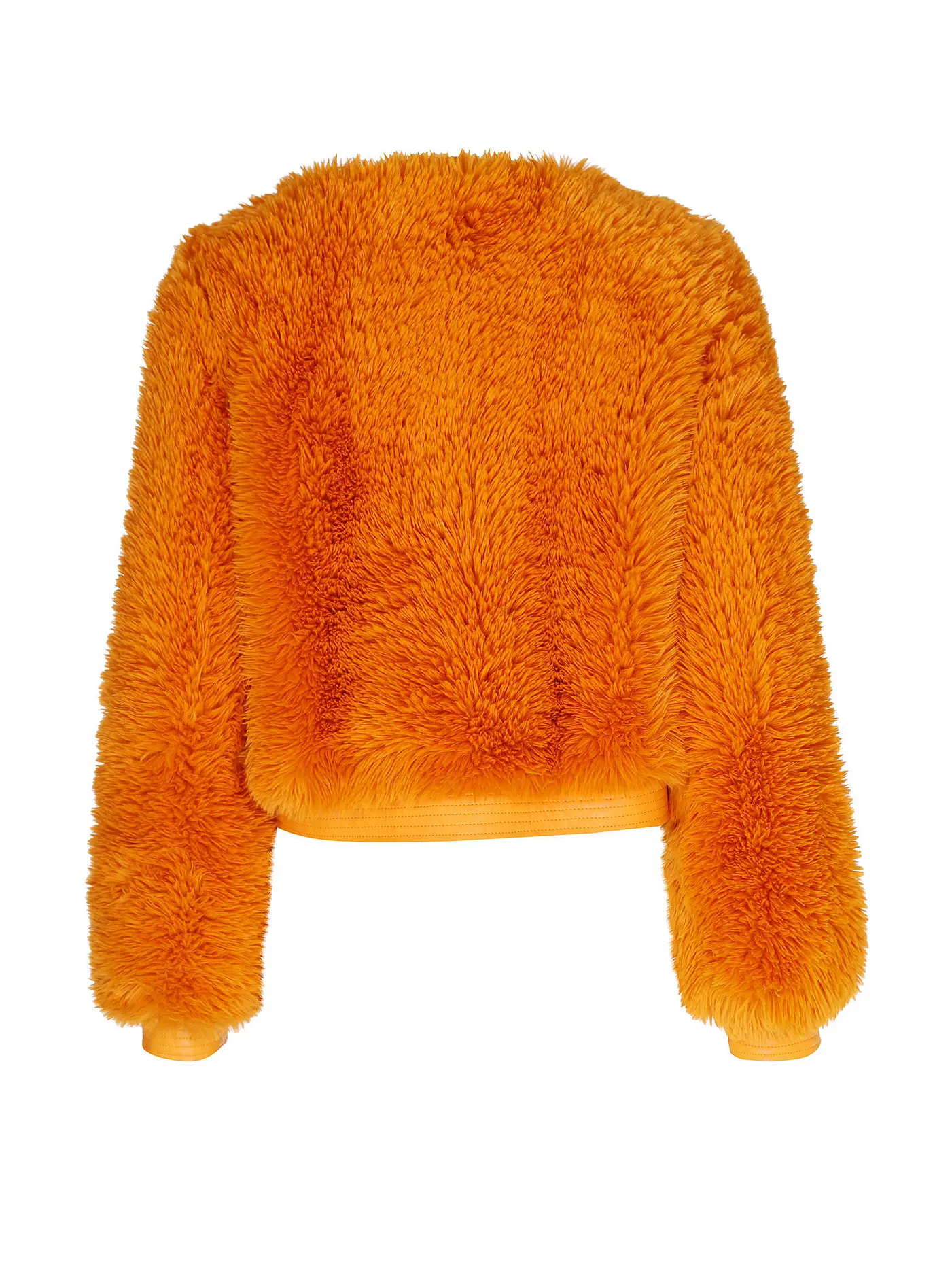 MARC CAIN | Jacke in Felloptik  | orange