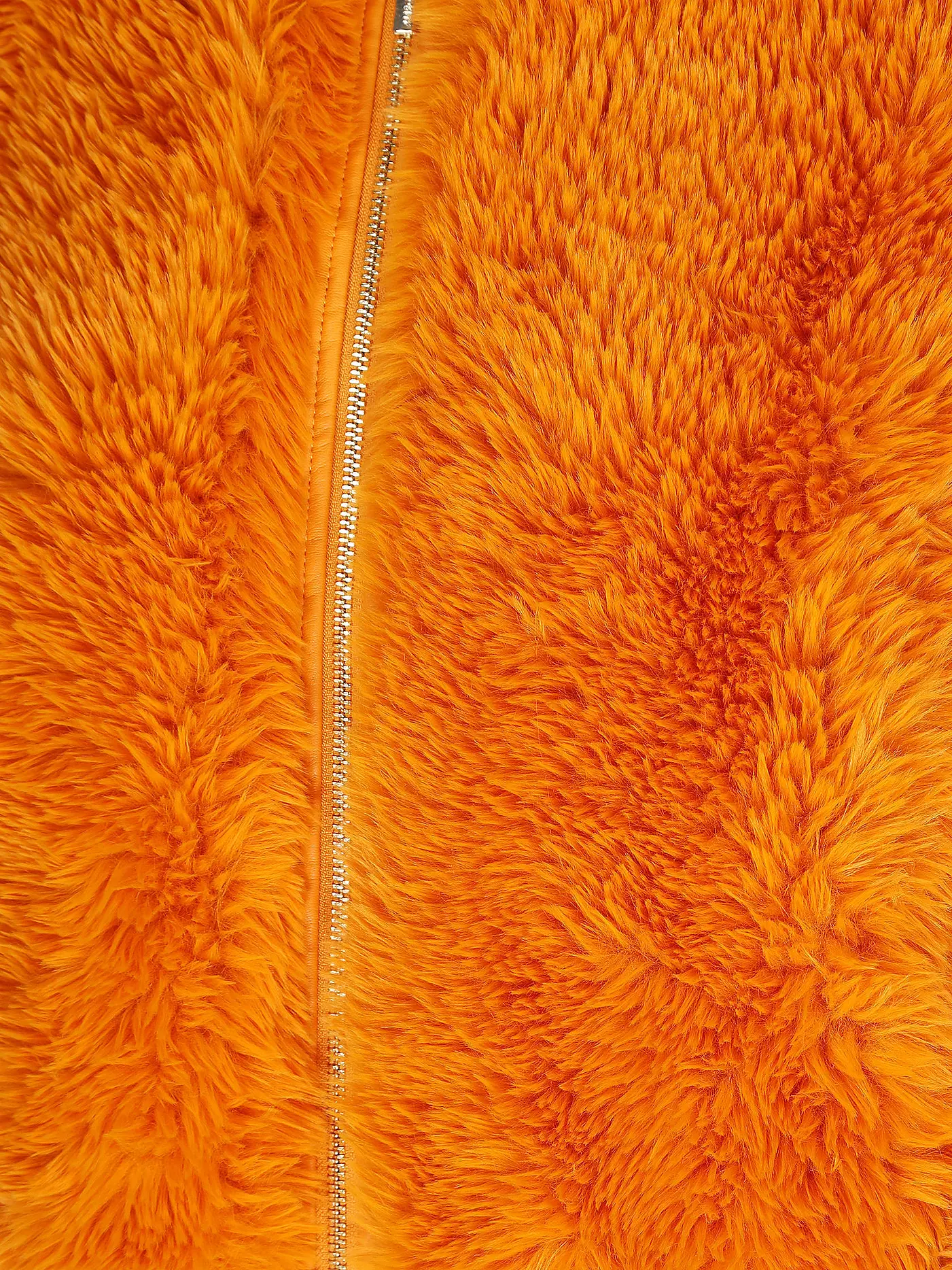 MARC CAIN | Jacke in Felloptik  | orange