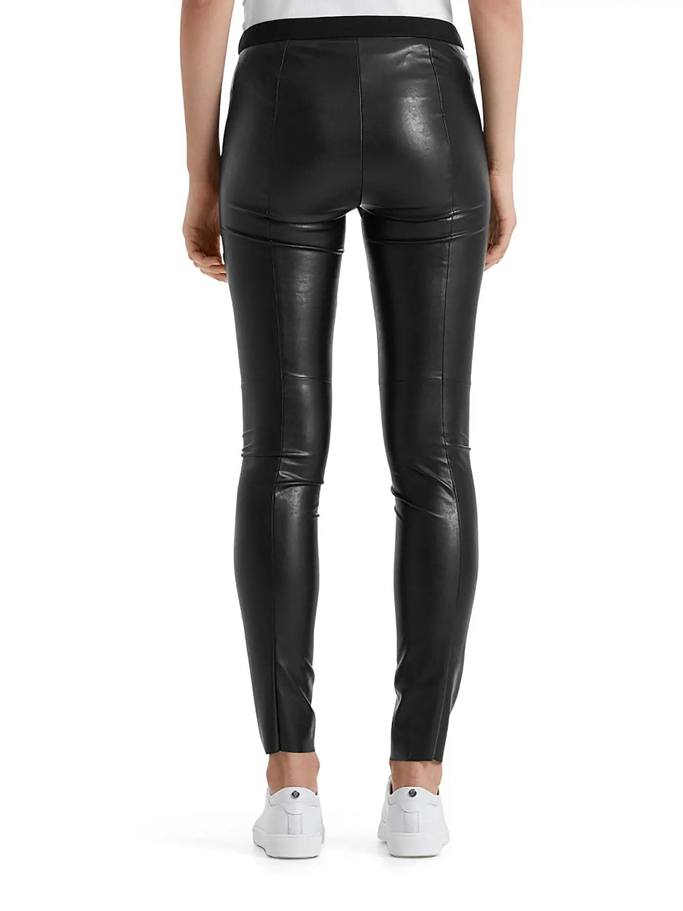 MARC CAIN | Leggings in Lederoptik | schwarz