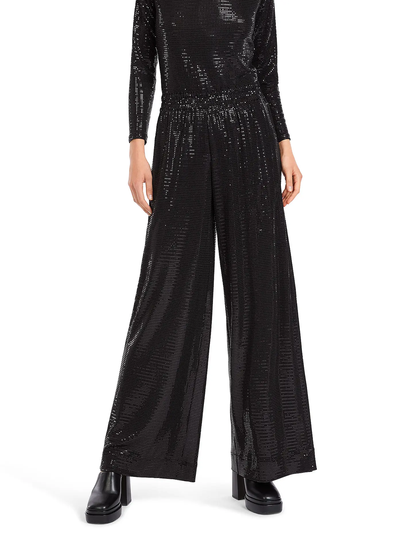 MARC CAIN | Marlenehose | schwarz