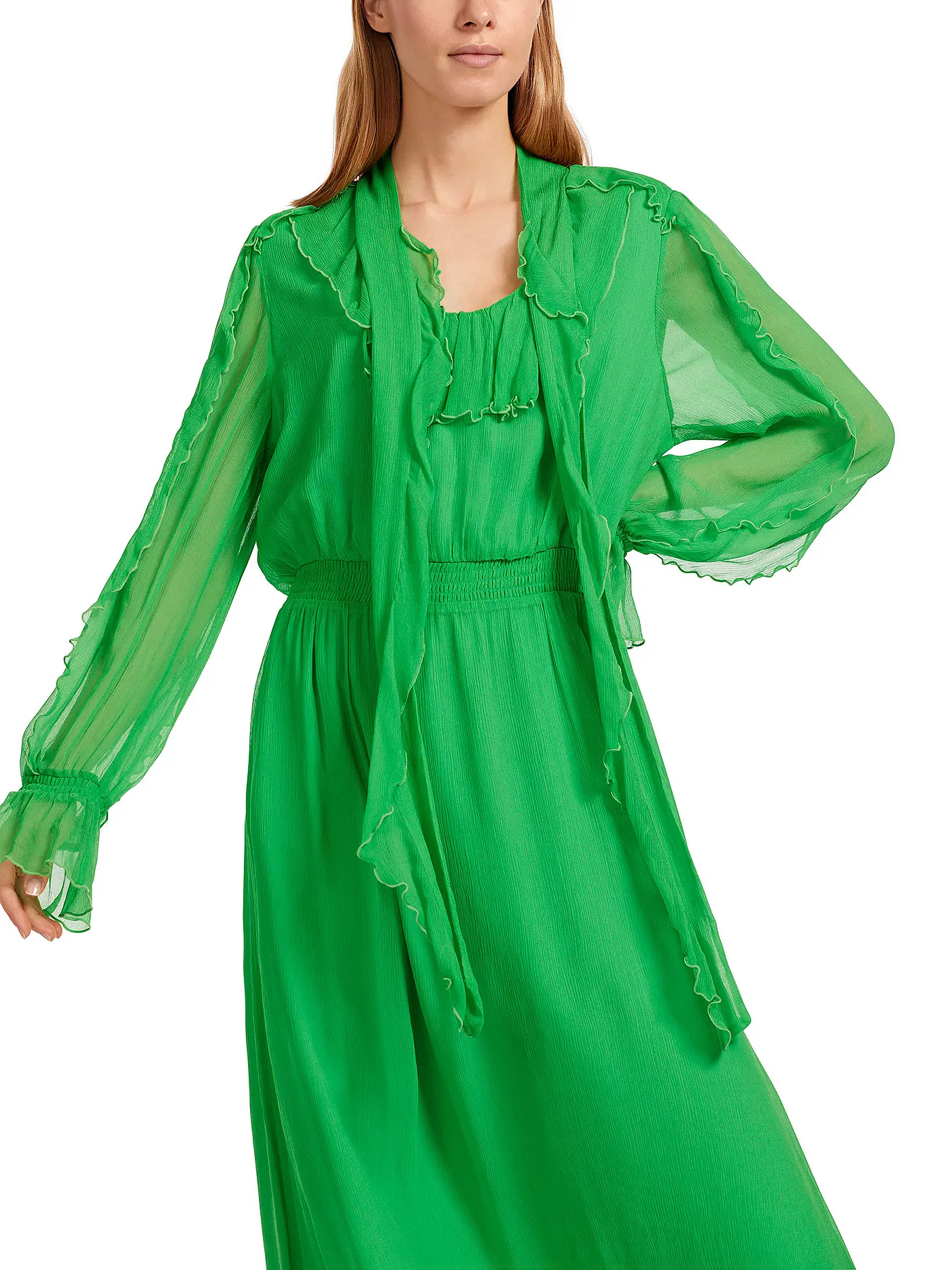 MARC CAIN | Midikleid  | dunkelgrün
