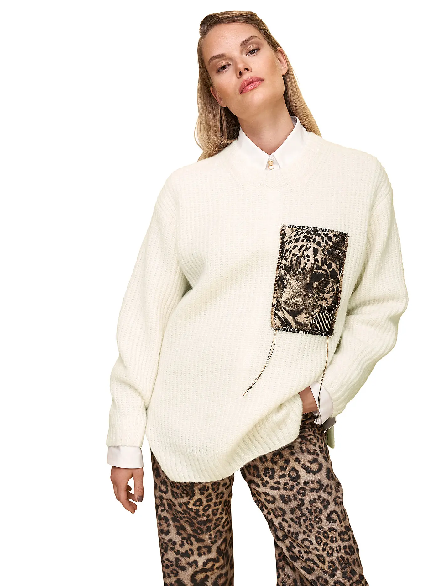 MARC CAIN | Pullover | weiss