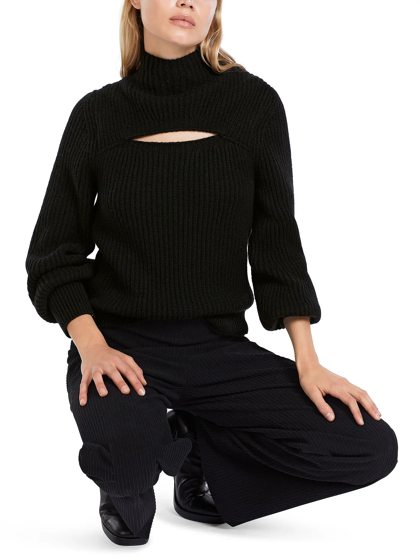 MARC CAIN | Rollkragenpullover  | schwarz